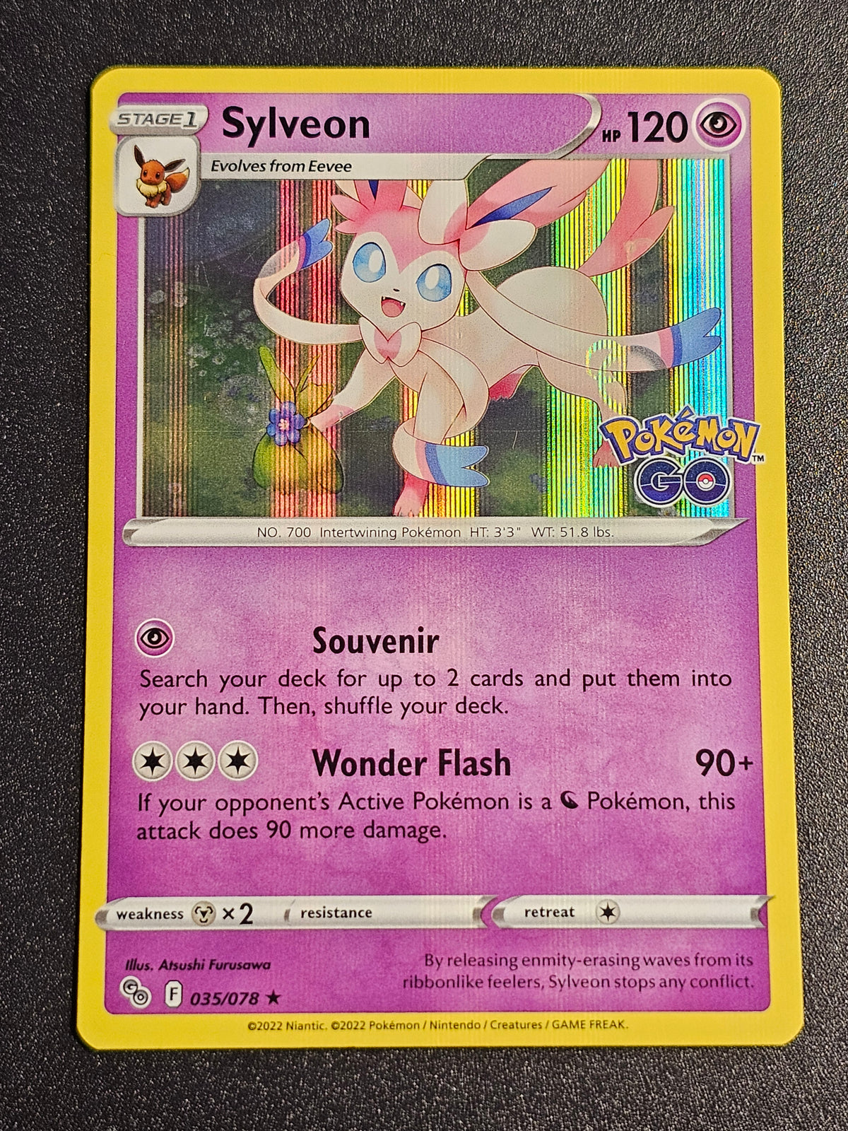Pokemon TCG - Slyveon 035/078 Holo Pokemon Go