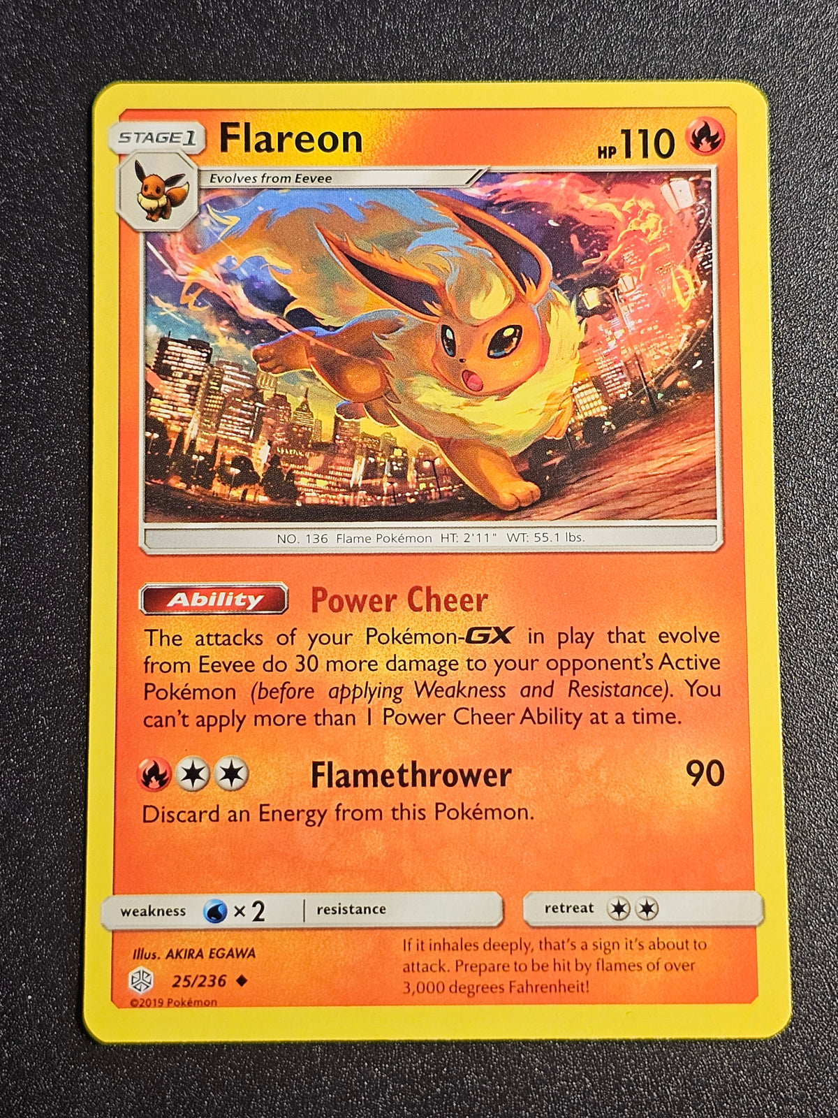 Pokemon TCG - Flareon 25/236 Cosmic Eclipse