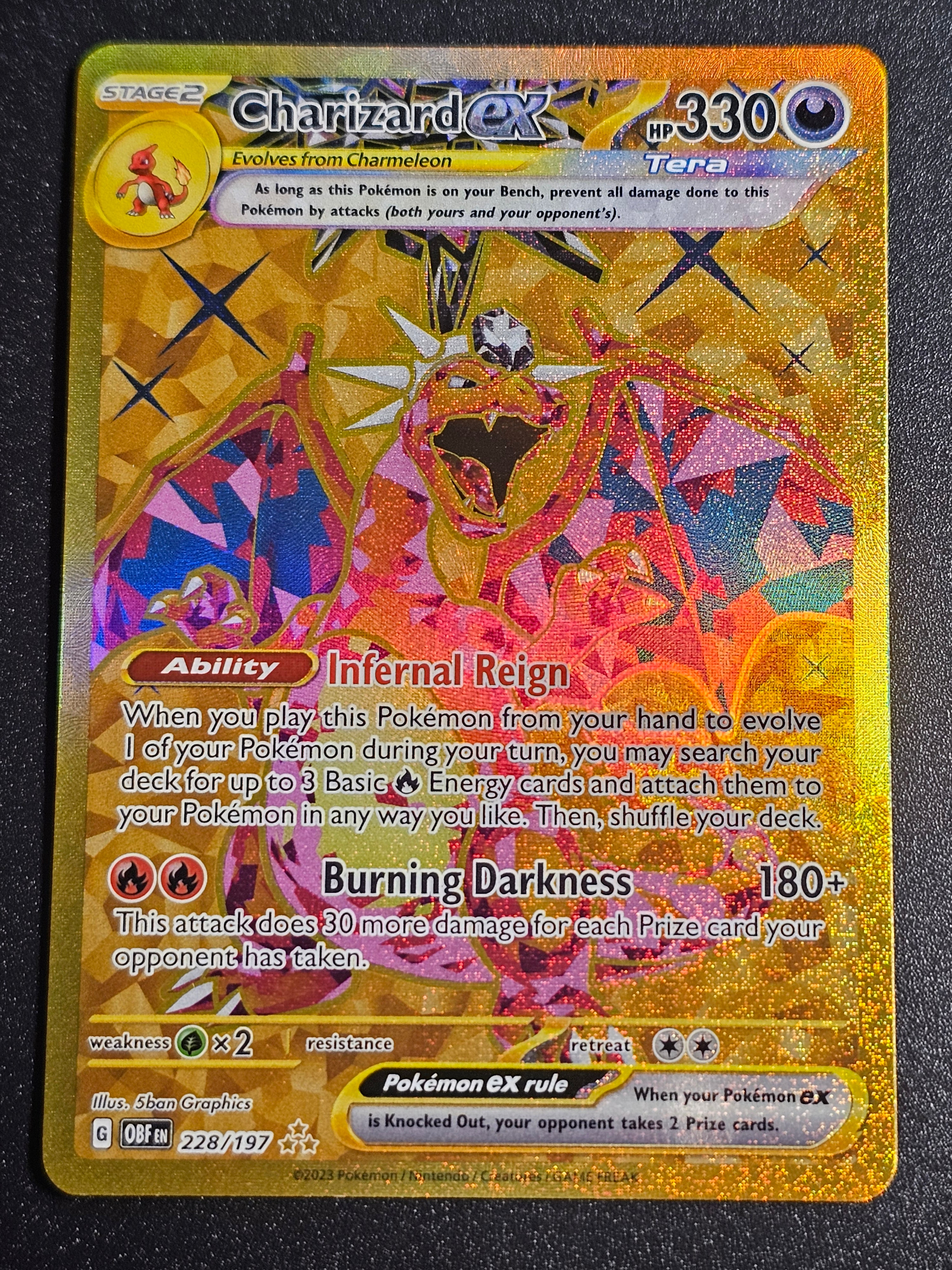 Pokemon TCG - Charizard ex 228/197 Obsidian Flames