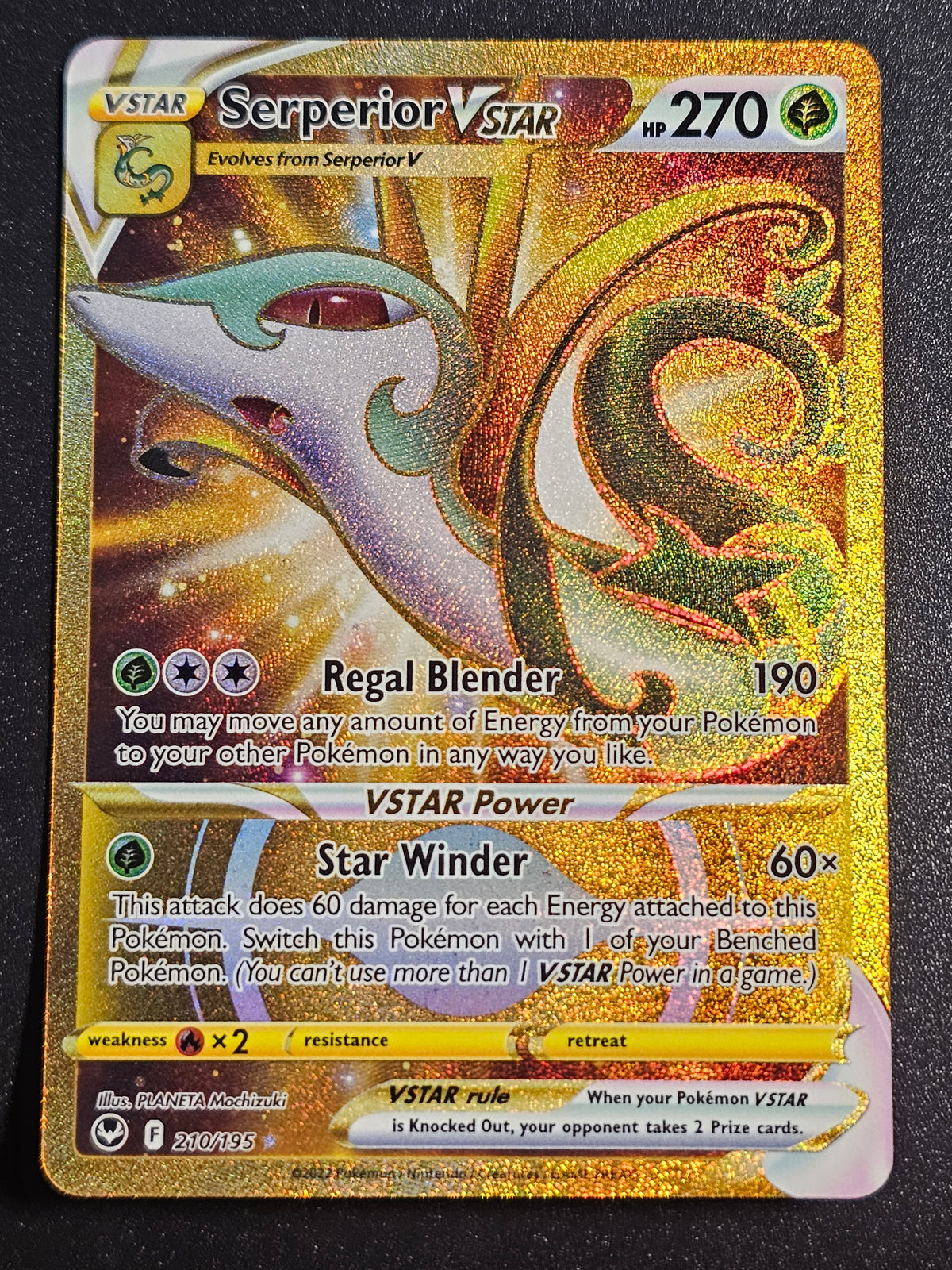 Pokemon TCG - Serperior VSTAR 210/195 Silver Tempest