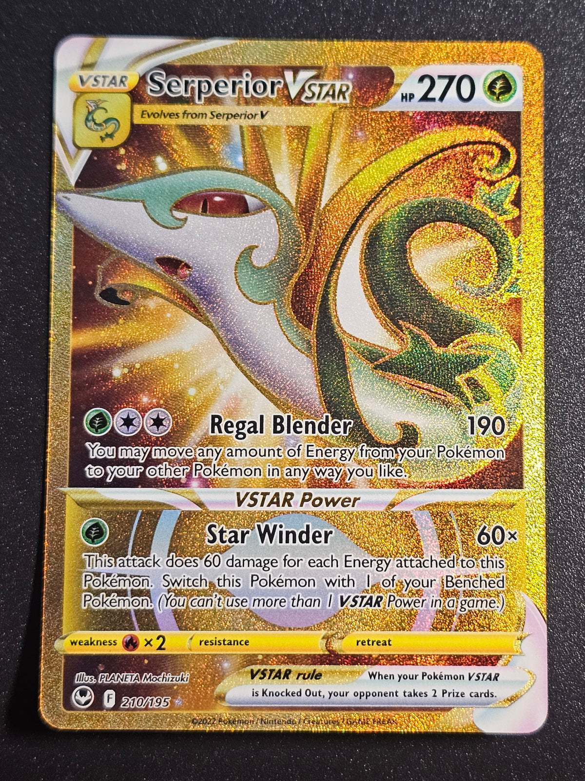 Pokemon TCG - Serperior VSTAR 210/195 Silver Tempest