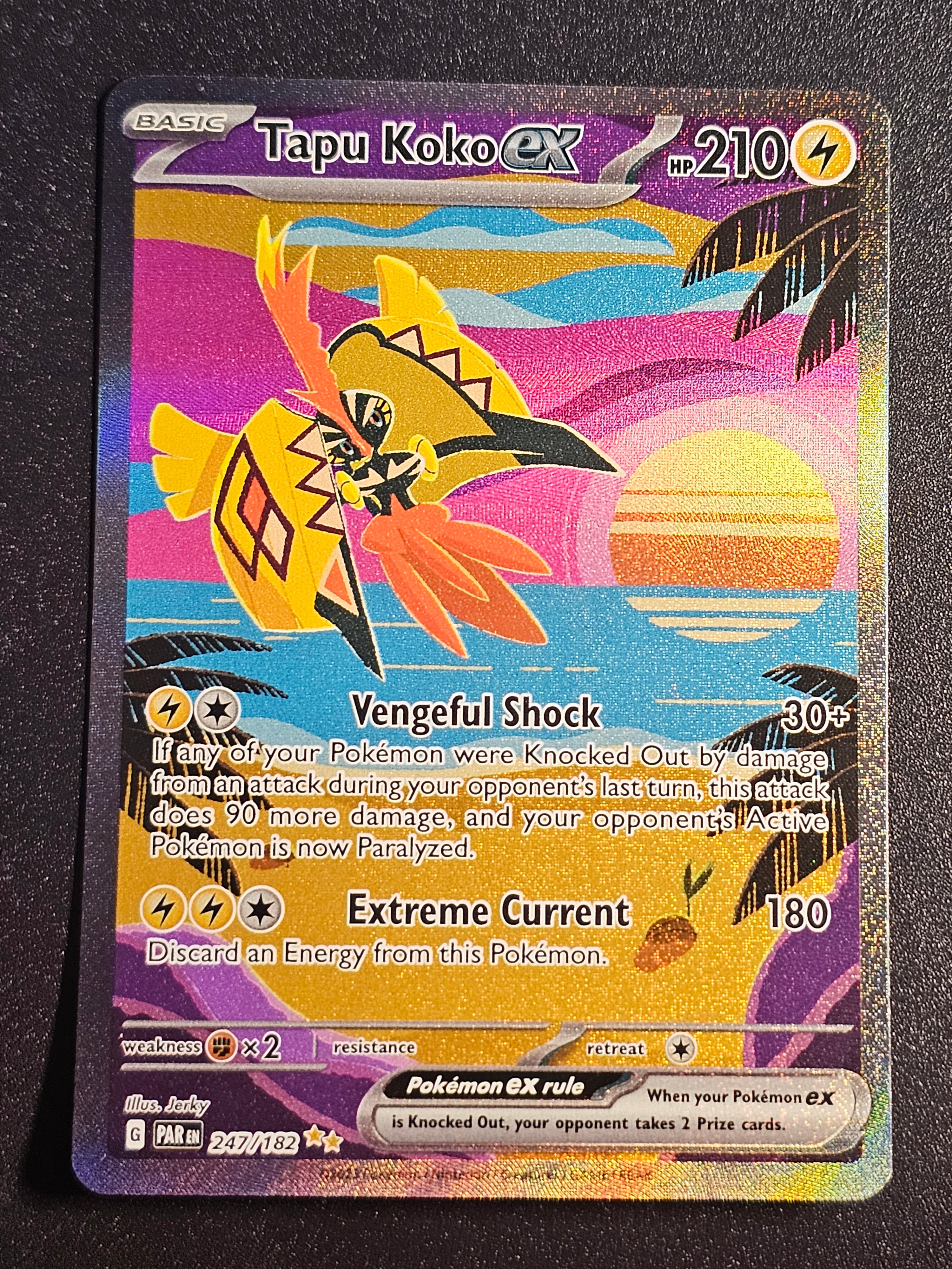 Pokemon TCG - Tapu Koko ex 247/182 Paradox Rift