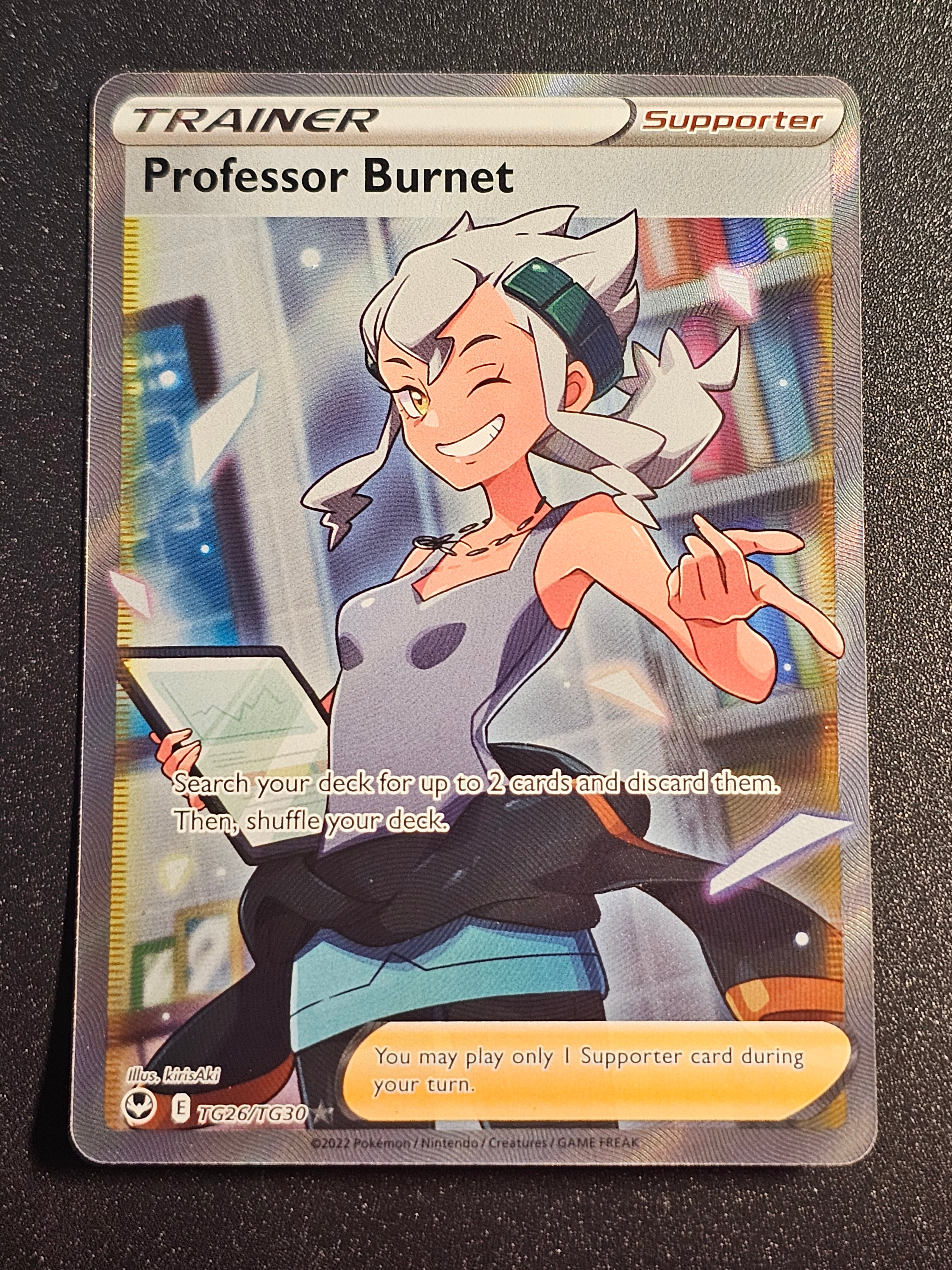 Pokemon TCG - Professor Burnet TG26/TG30 Silver Tempest