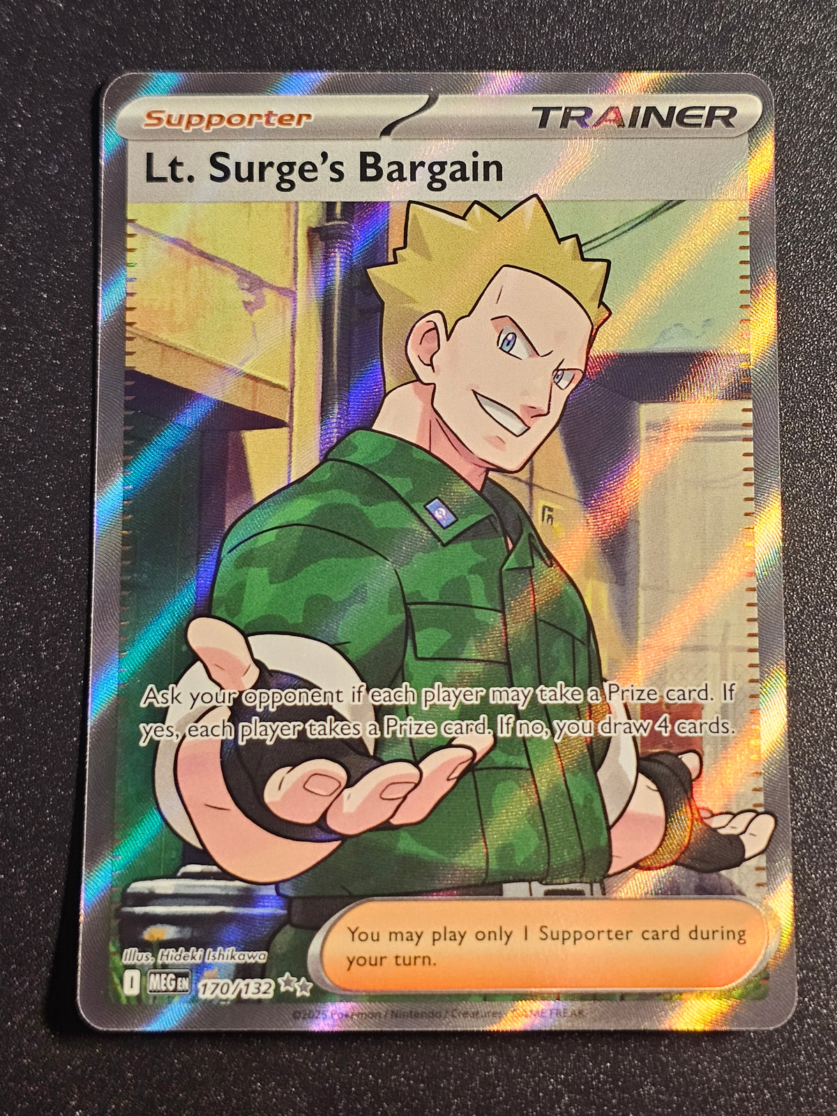 Pokemon TCG - Lt. Surge's Bargain 170/132 Mega Evolution