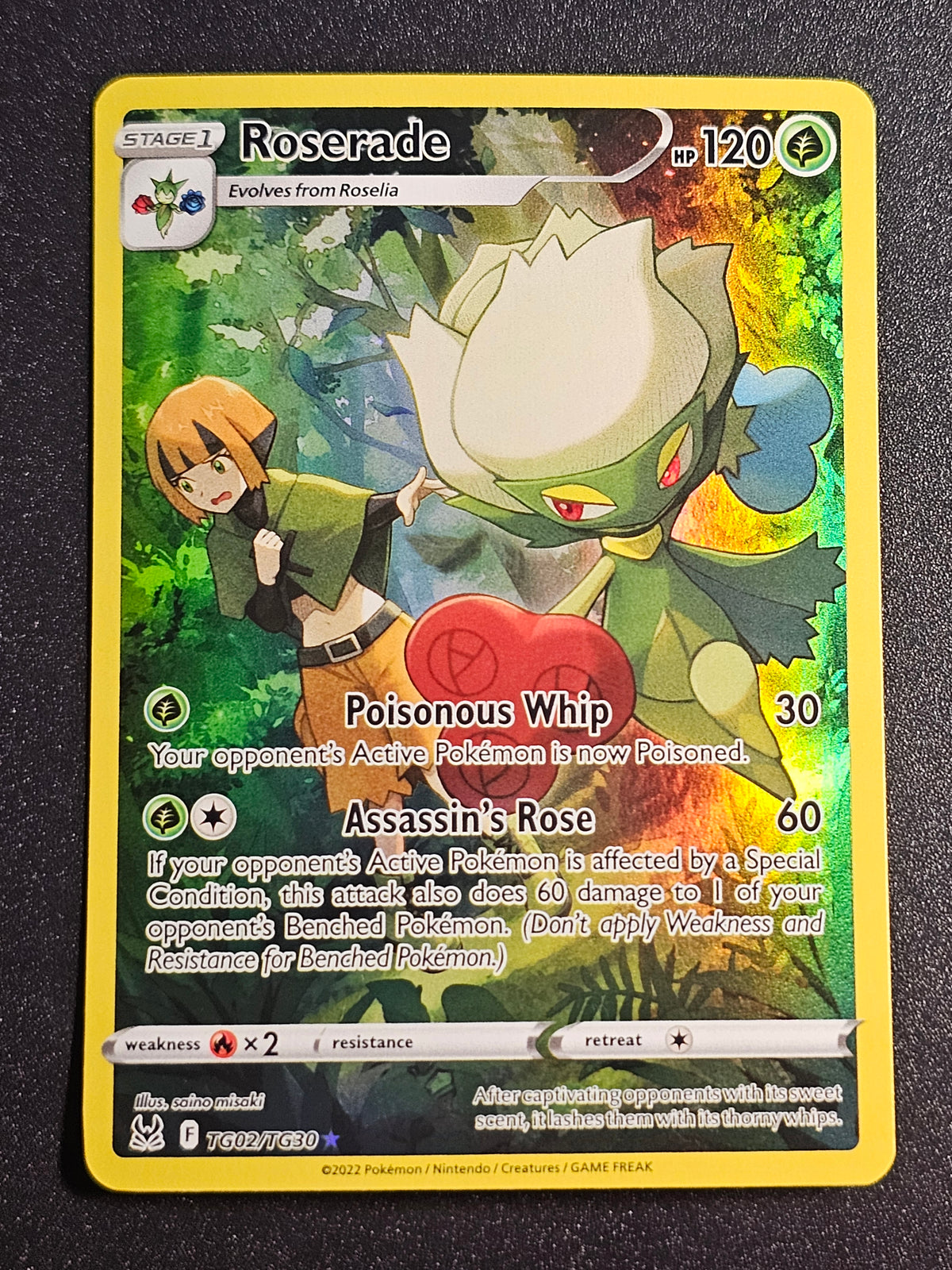 Pokemon TCG - Roserade TG02/TG30 Lost Origin