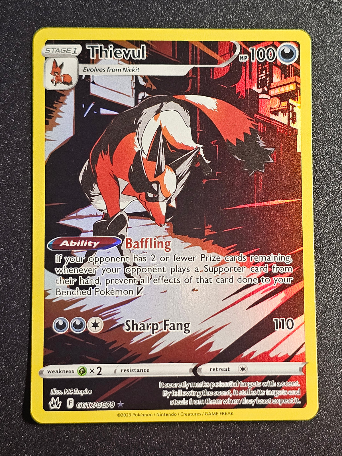 Pokemon TCG - Thievul GG17/GG70 Crown Zenith