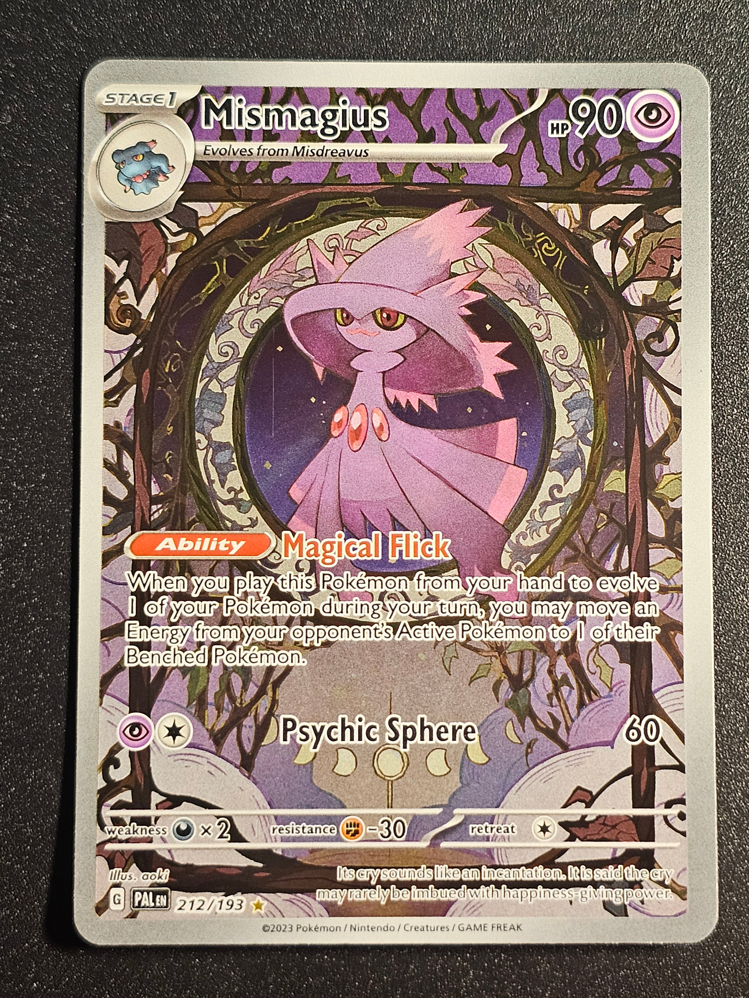 Pokemon TCG - Mismagius 212/193 Paldea Evolved