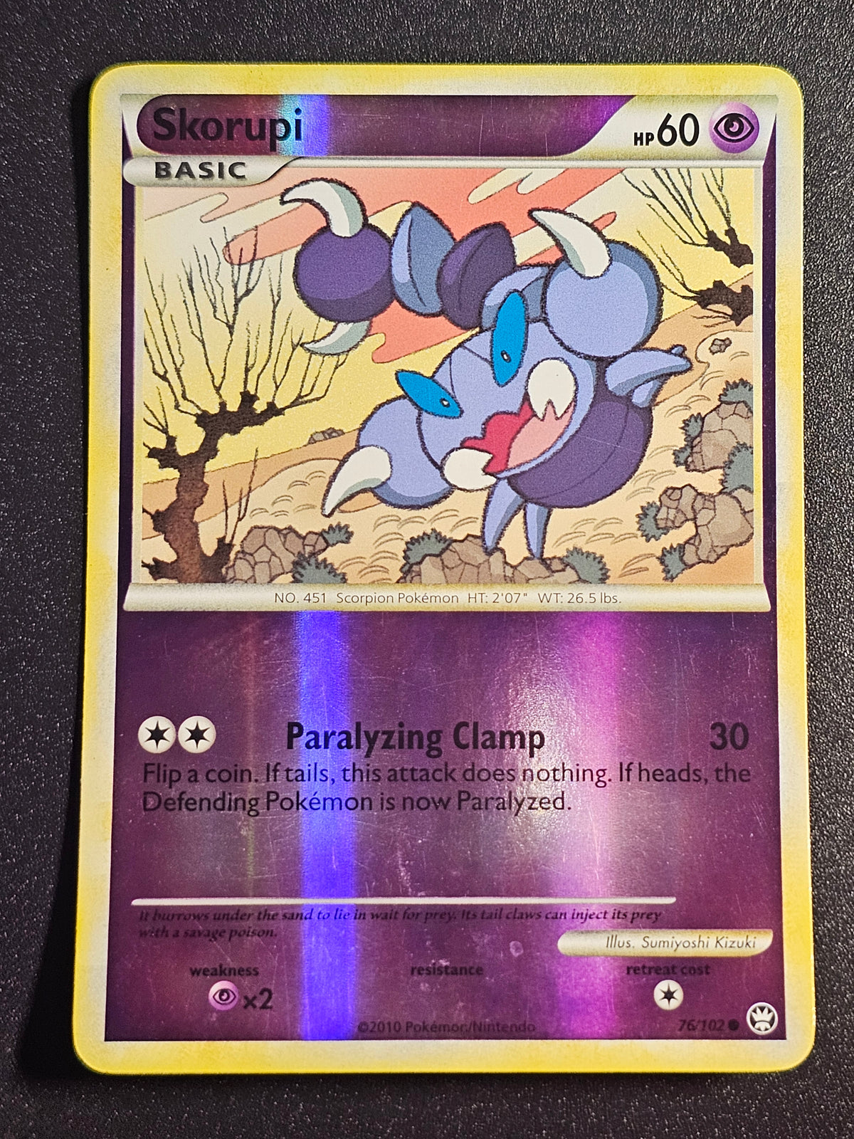 Pokemon TCG - Skorupi 76/102 Reverse Holo