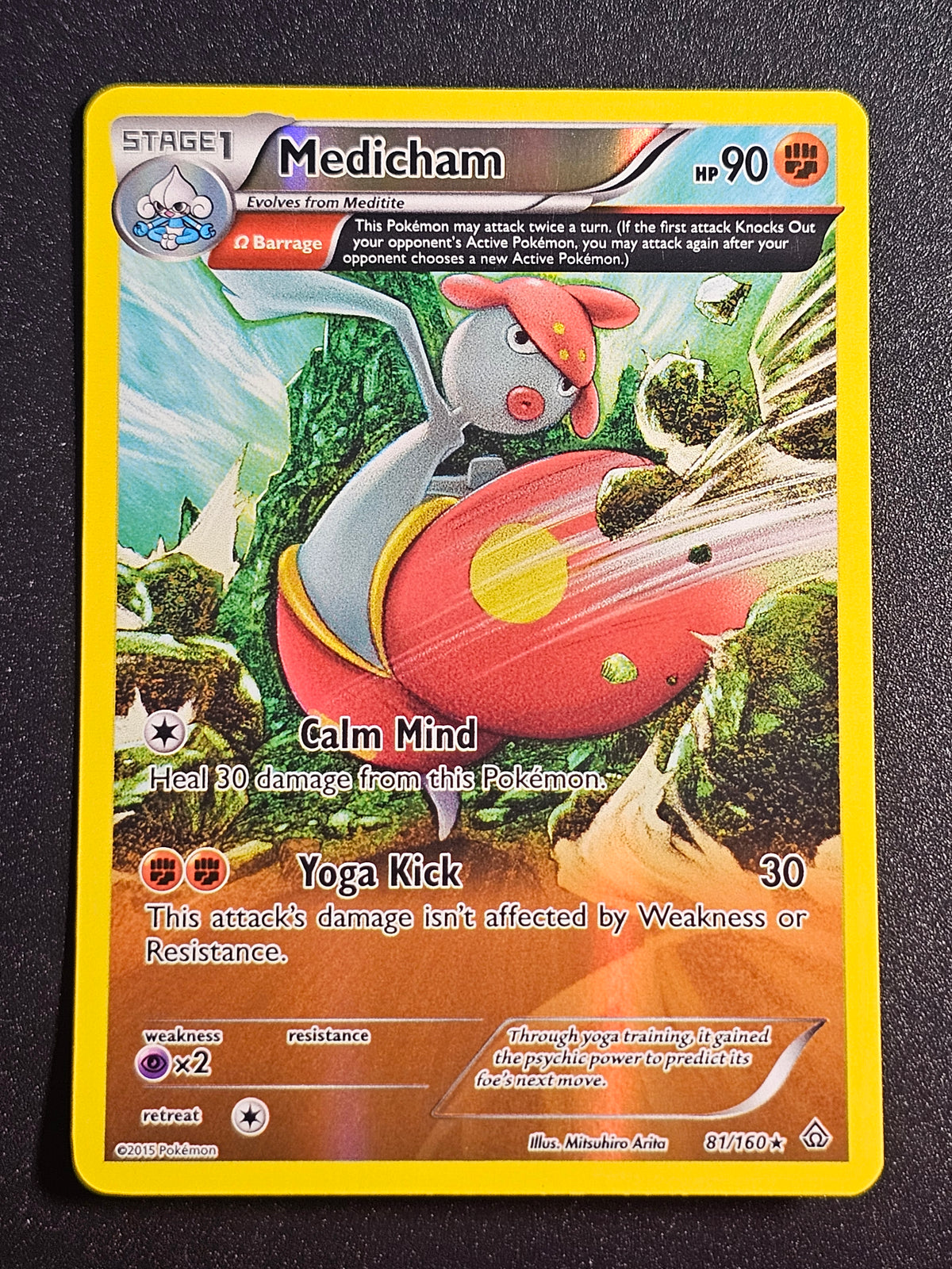 Pokemon TCG - Medicham 81/160 Reverse Holo Primal Clash