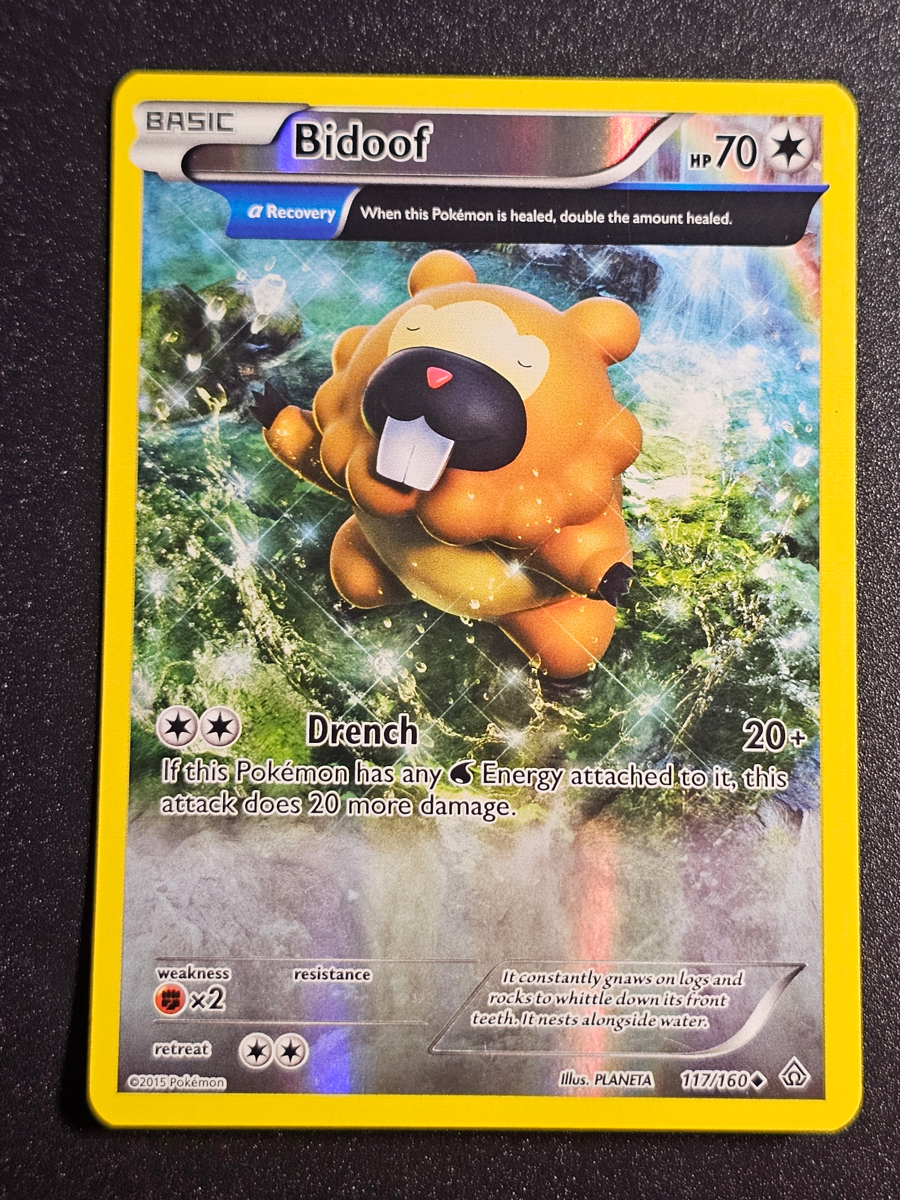 Pokemon TCG - Bidoof 117/160 Reverse Holo Primal Clash
