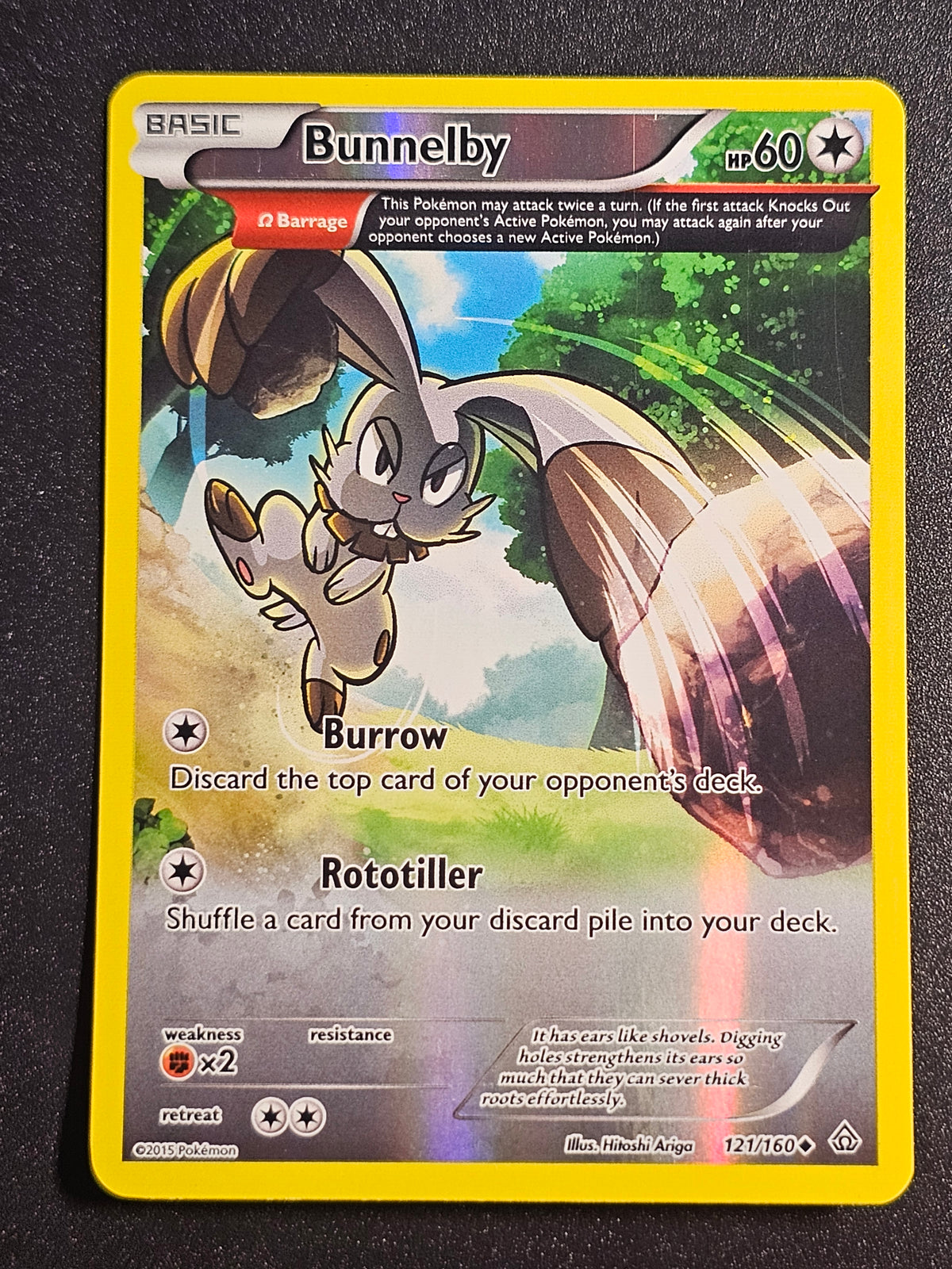 Pokemon TCG - Bunnelby 121/160 Reverse Holo Primal Clash