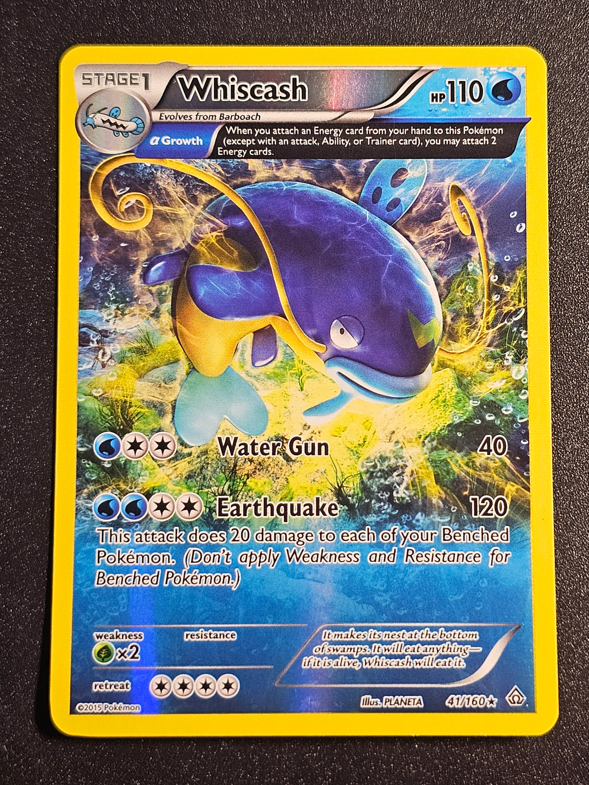 Pokemon TCG - Whiscash 41/160 Reverse Holo Primal Clash