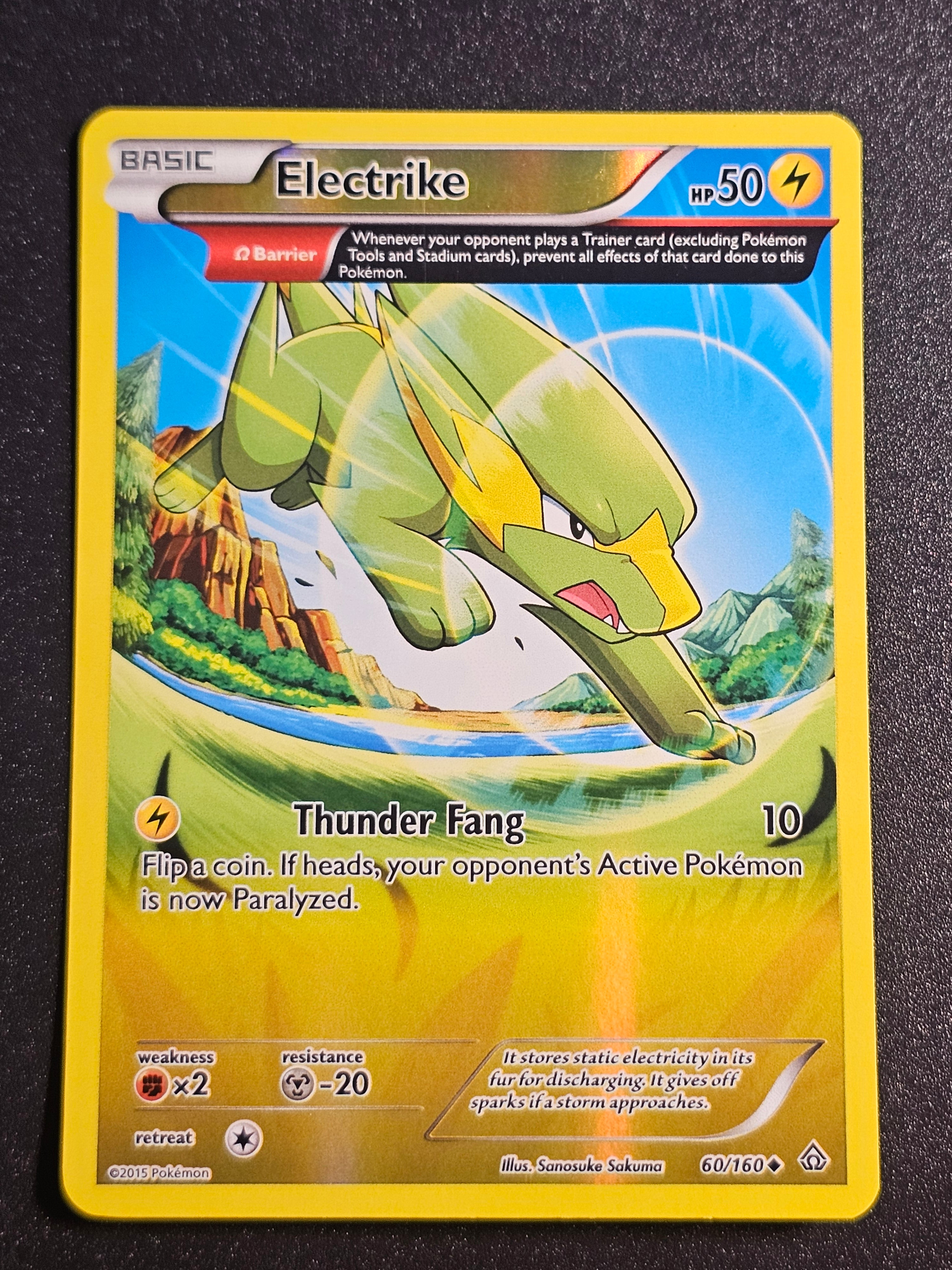 Pokemon TCG - Electrike 60/160 Reverse Holo Primal Clash
