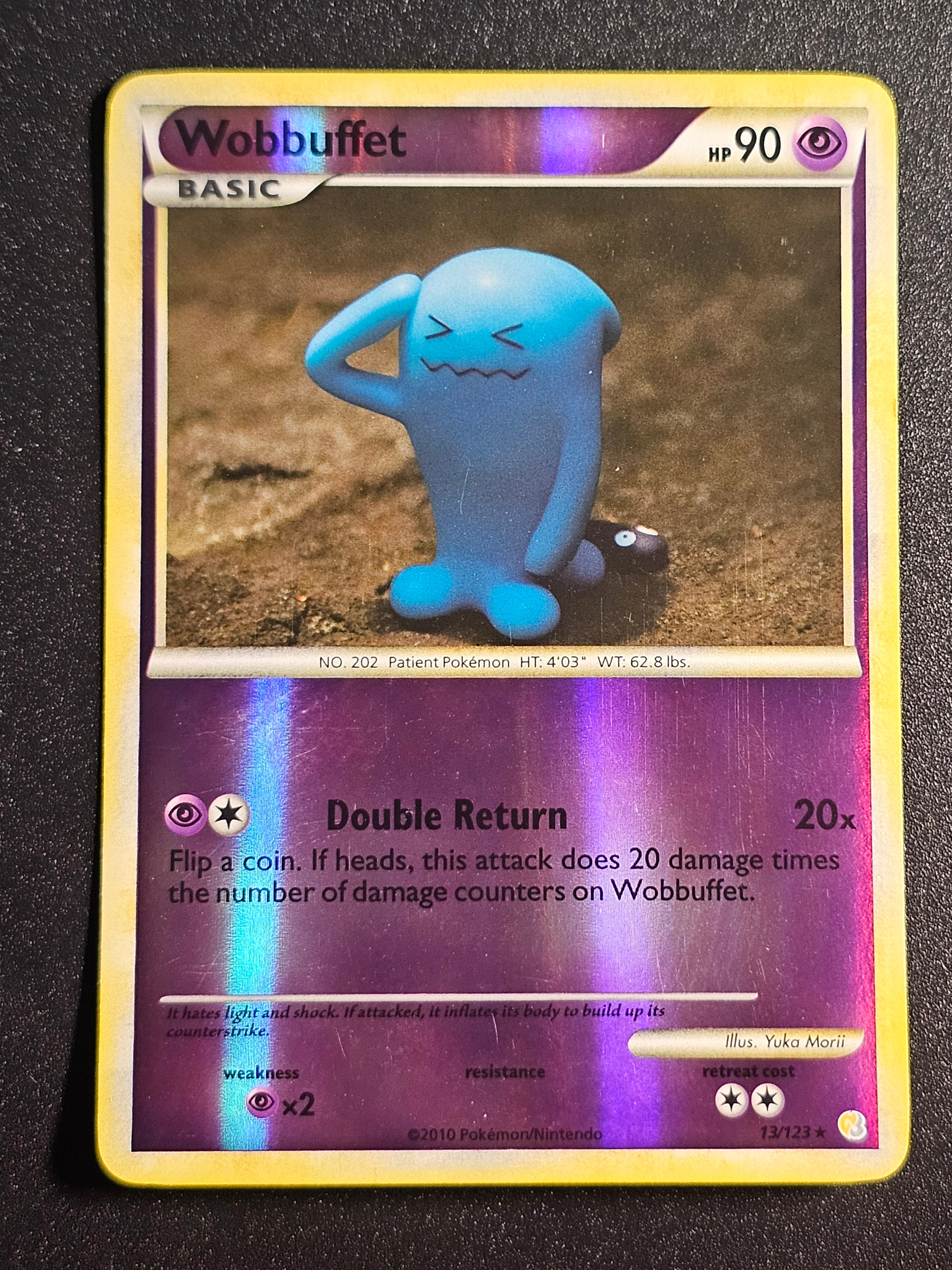 Pokemon TCG - Wobbuffet 13/129 Reverse Holo Heart Gold Soul Silver