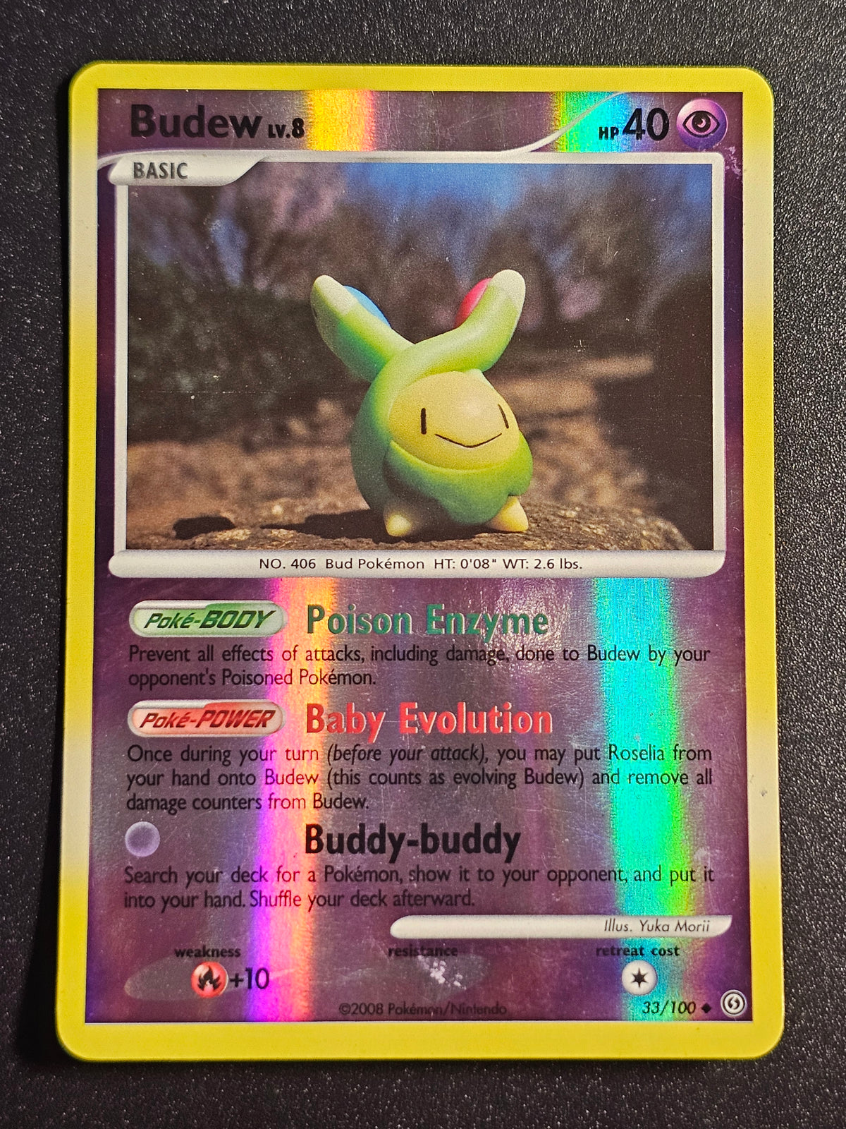 Pokemon TCG - Budew 33/100 Reverse Holo Stormfront