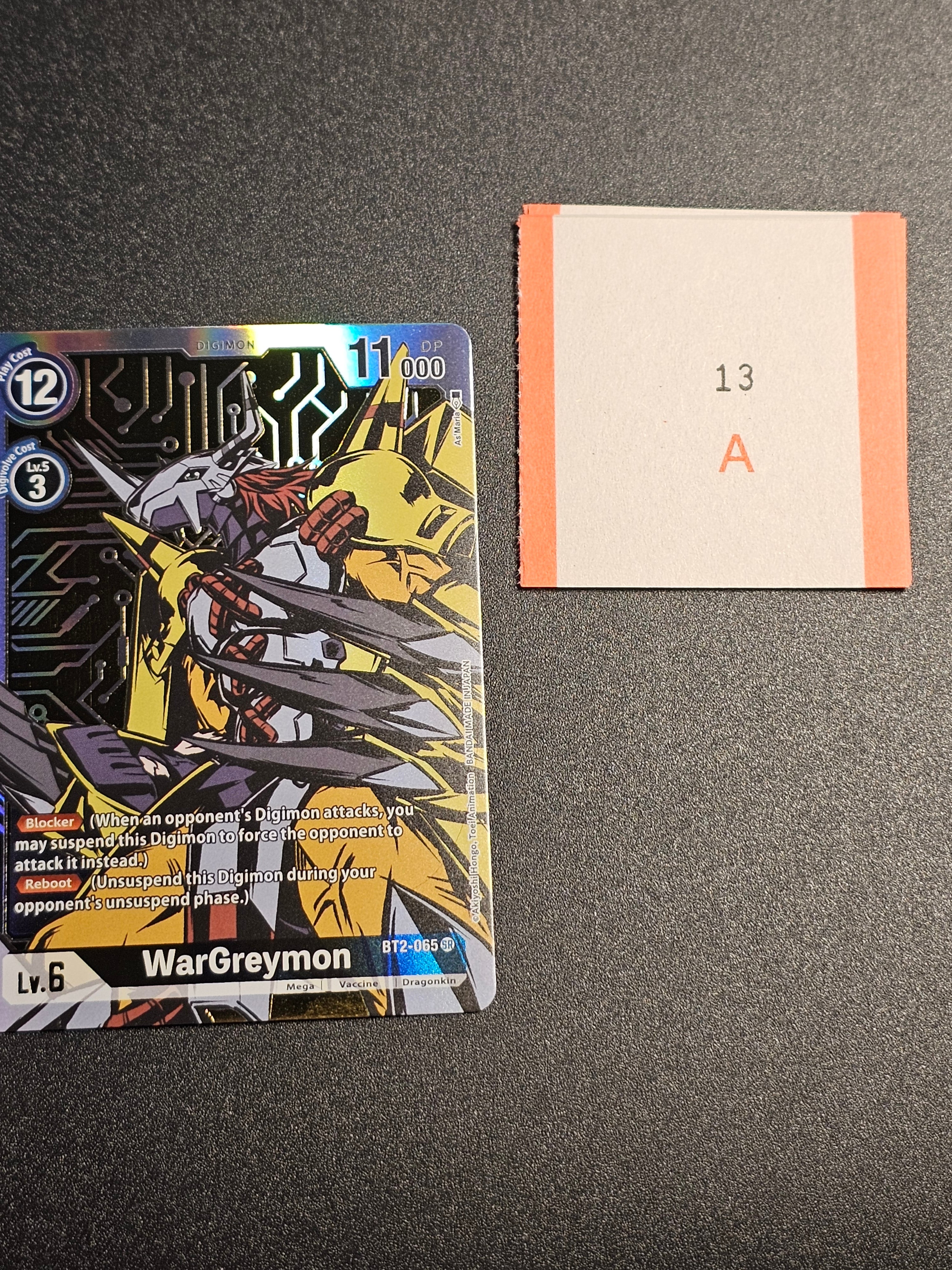 Digimon TCG - WarGreymon BT2-065 SR Alternate Art