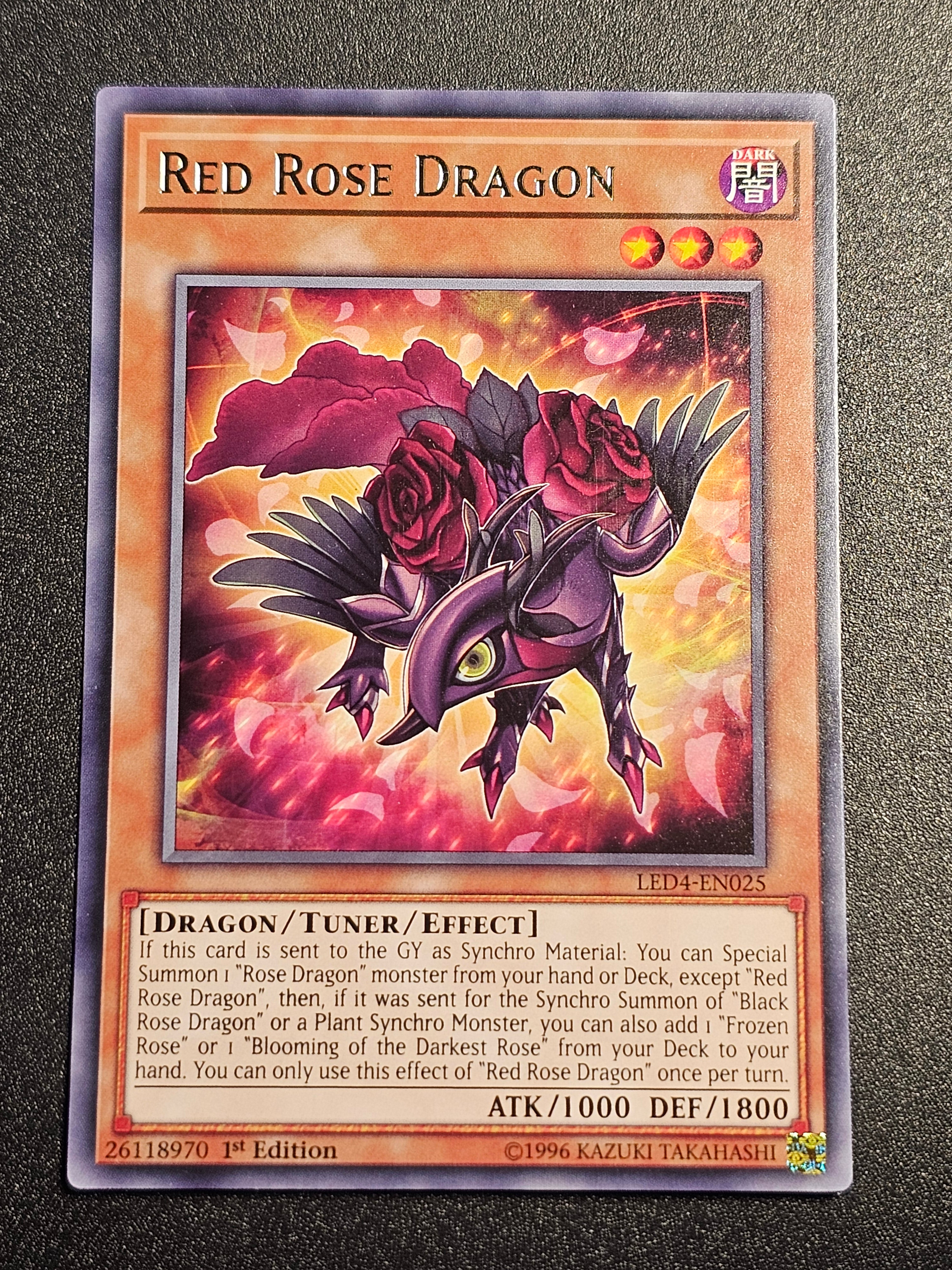 Yugioh - Red Rose Dragon LED4-EN025
