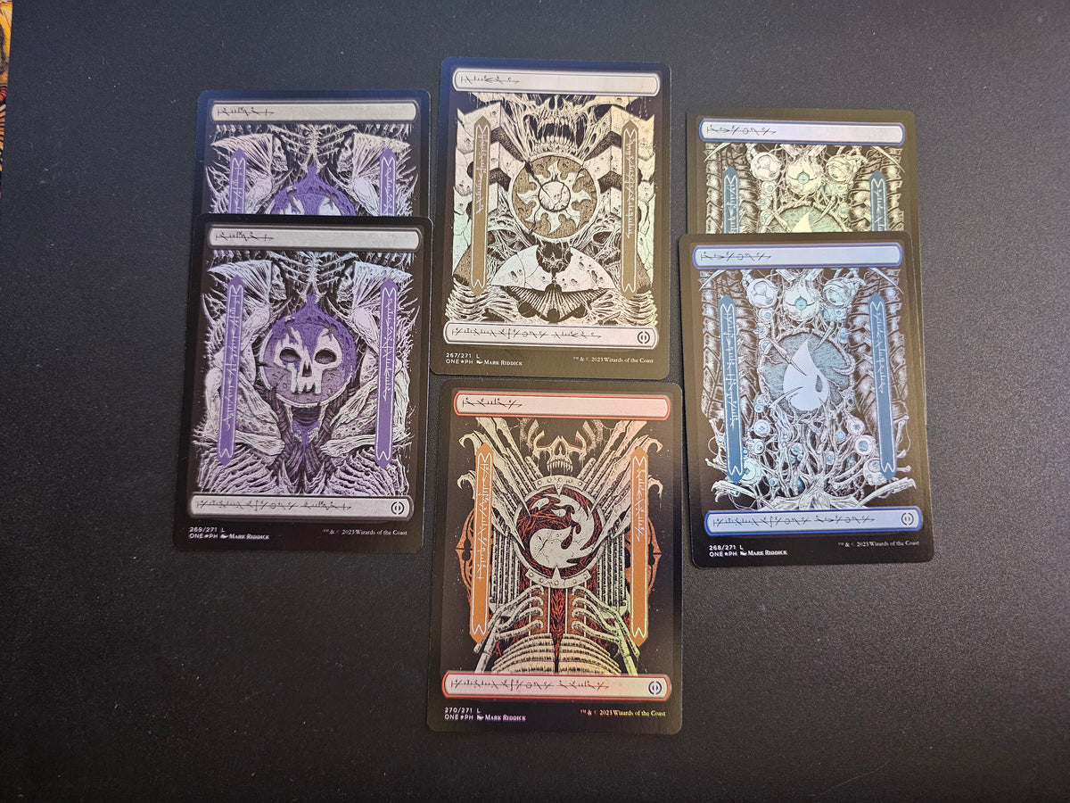 MTG - Phyrexian Foil Lands