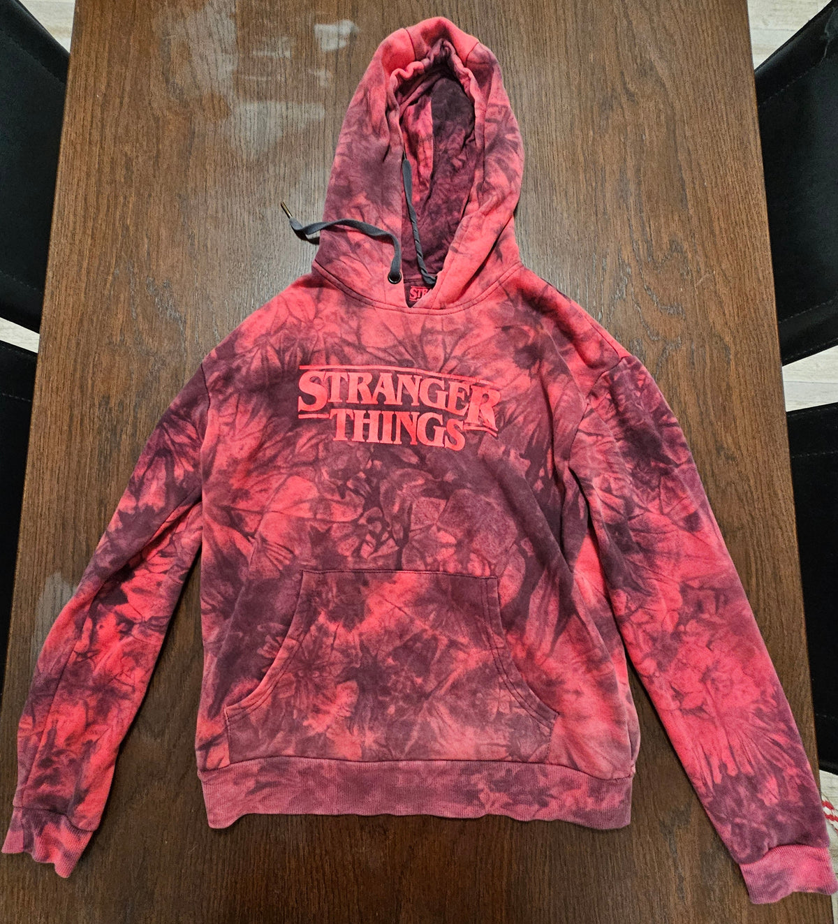 Stranger Things Netflix Hoodie Tie Dye Small
