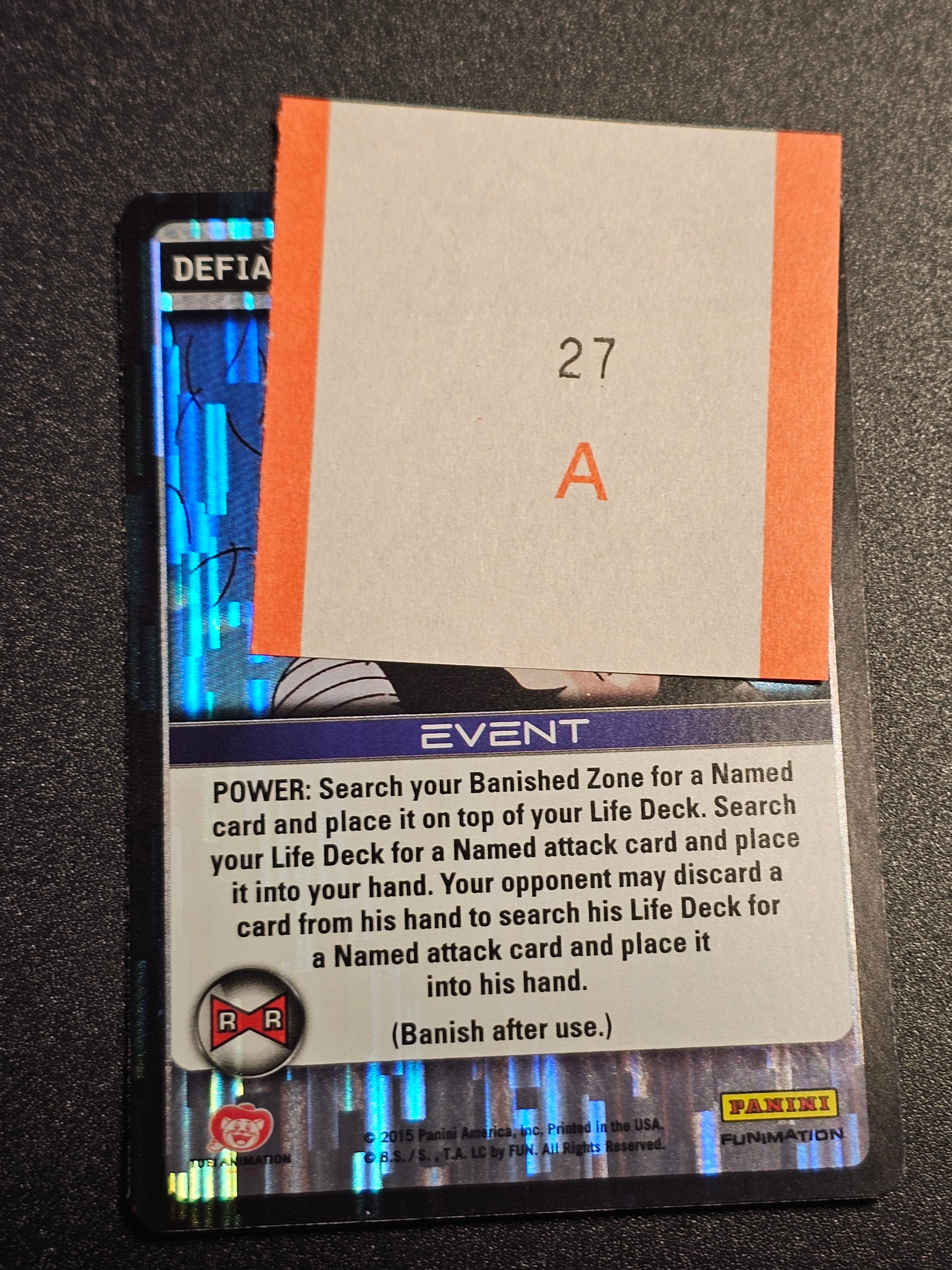 Dragon Ball Z Panini - Defiant Challenge UR141
