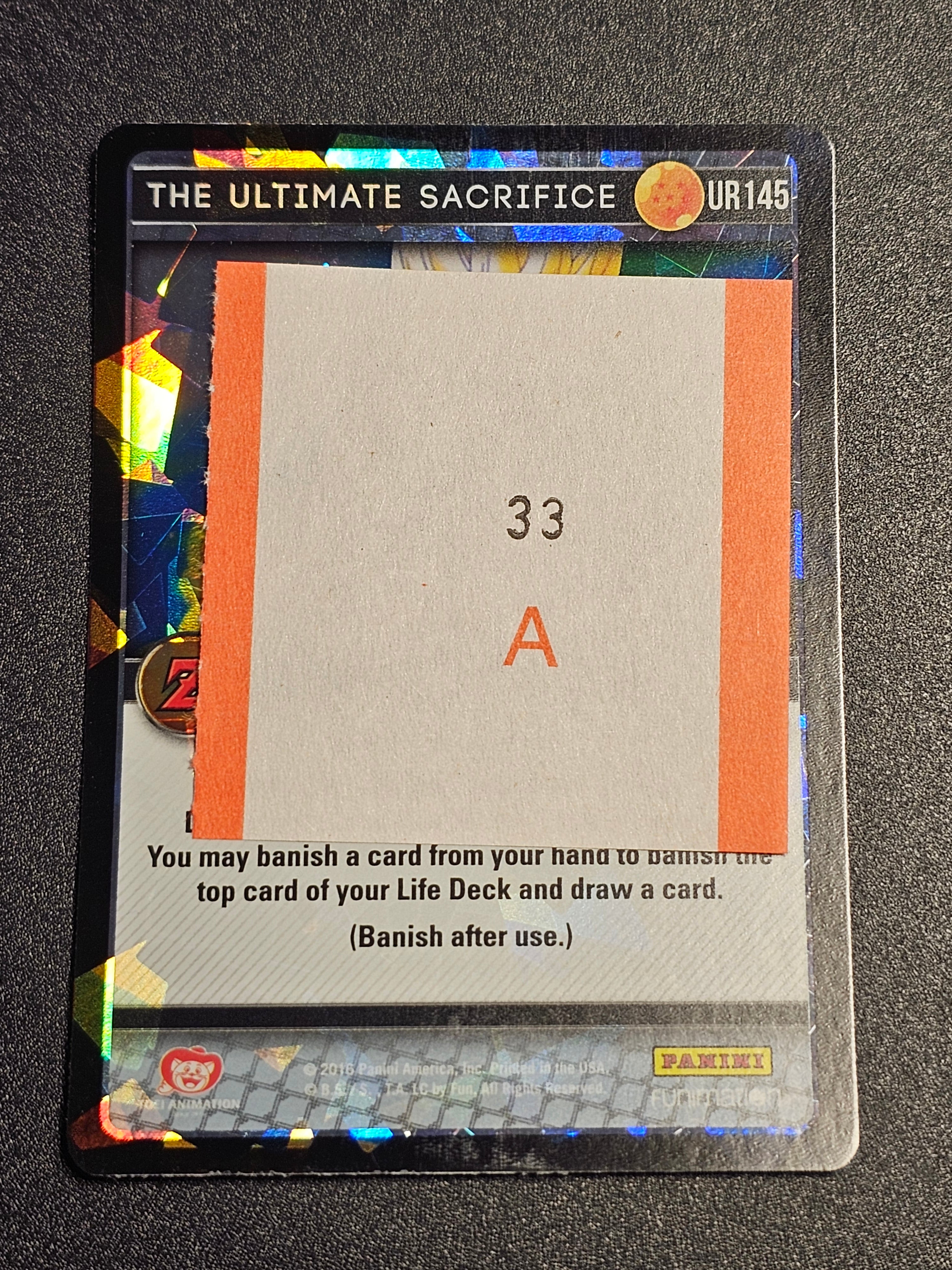Dragon Ball Z Panini - The Ultimate Sacrifice UR145