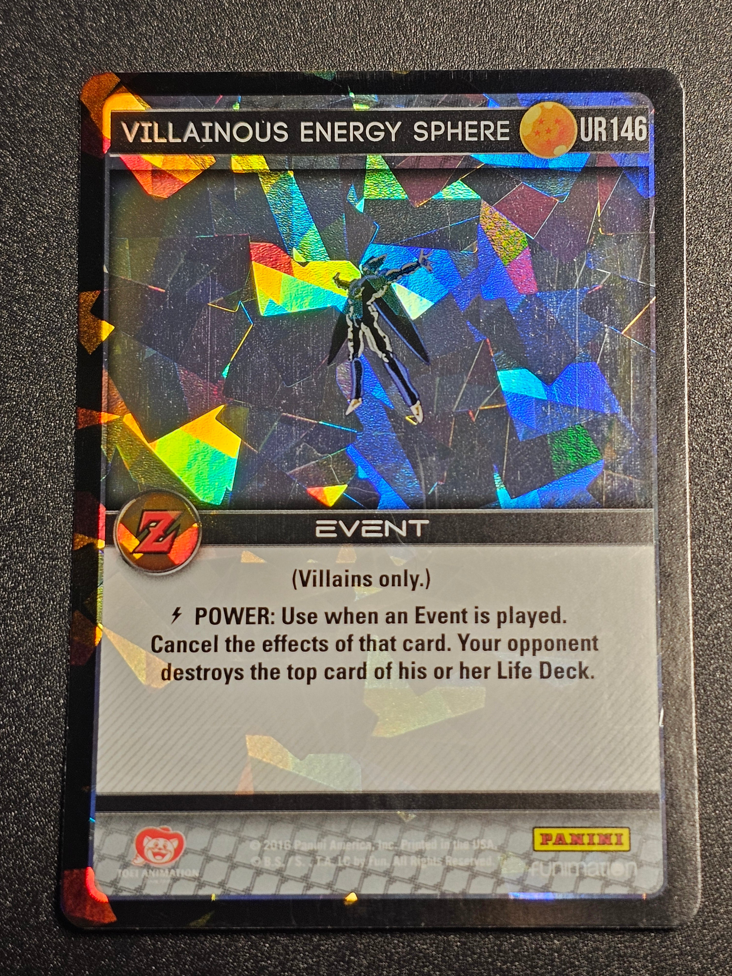 Dragon Ball Z Panini - Villainous Energy Sphere UR146
