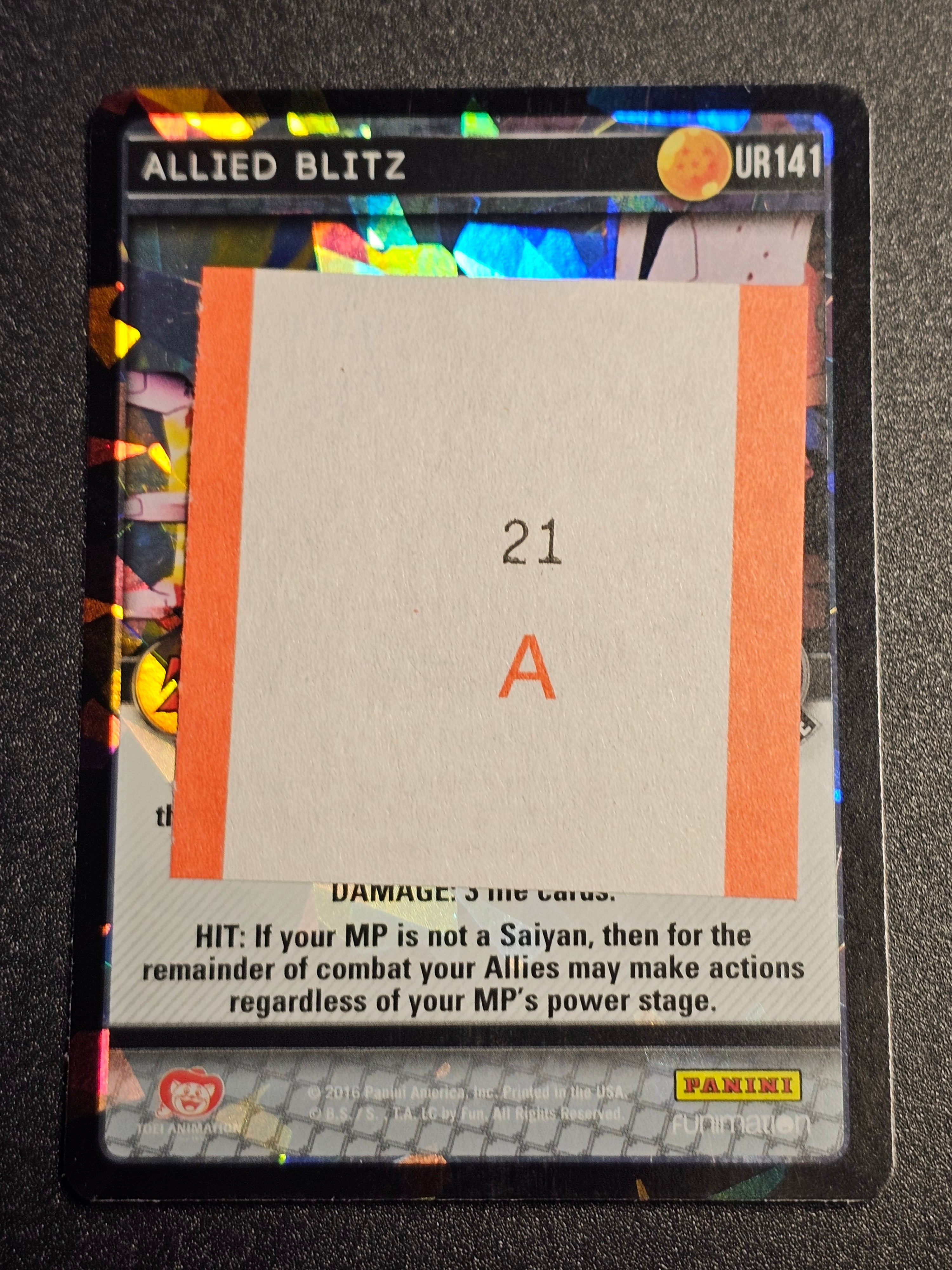 Dragon Ball Z Panini - Allied Blitz UR141