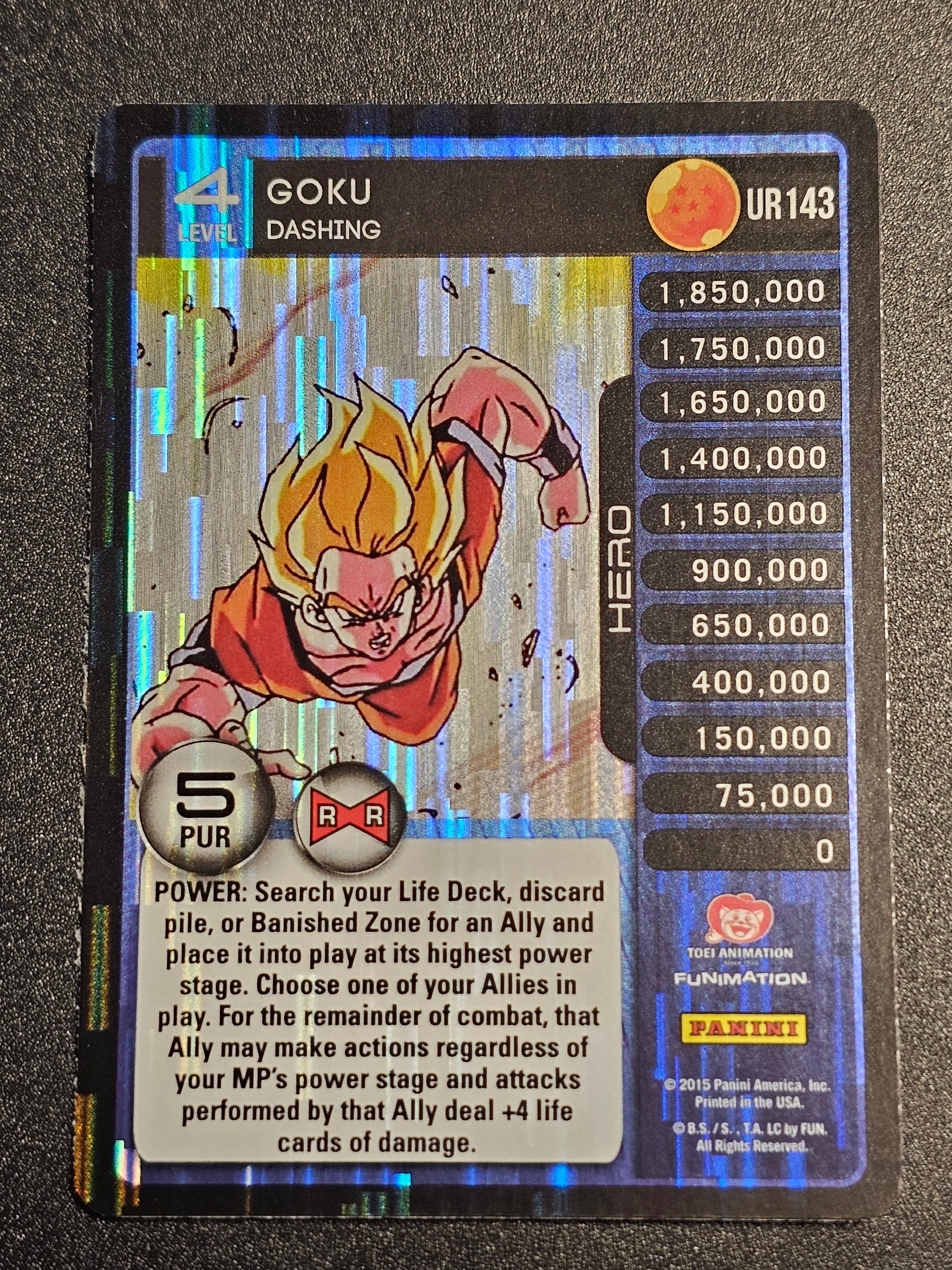 Dragon Ball Z Panini - Goku Dashing UR143
