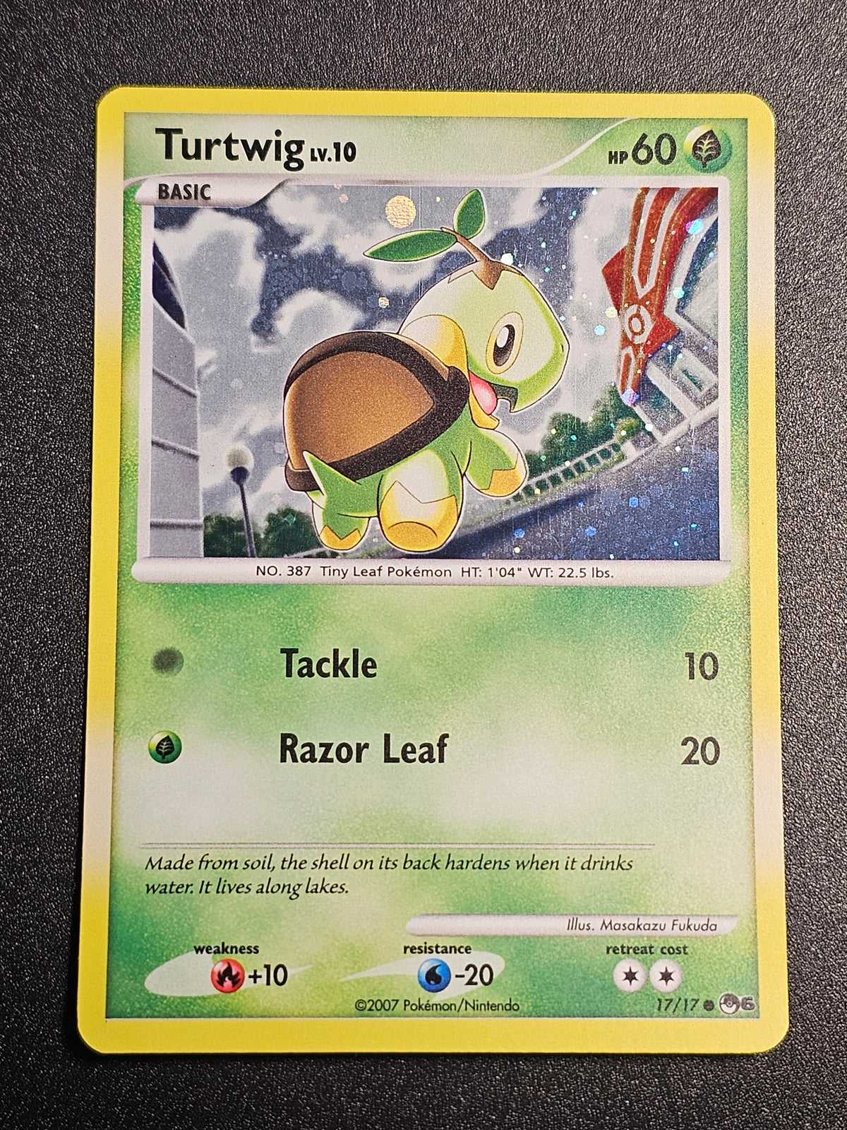 Pokemon TCG - Turtwig 17/17 Pop Series 6 Holo