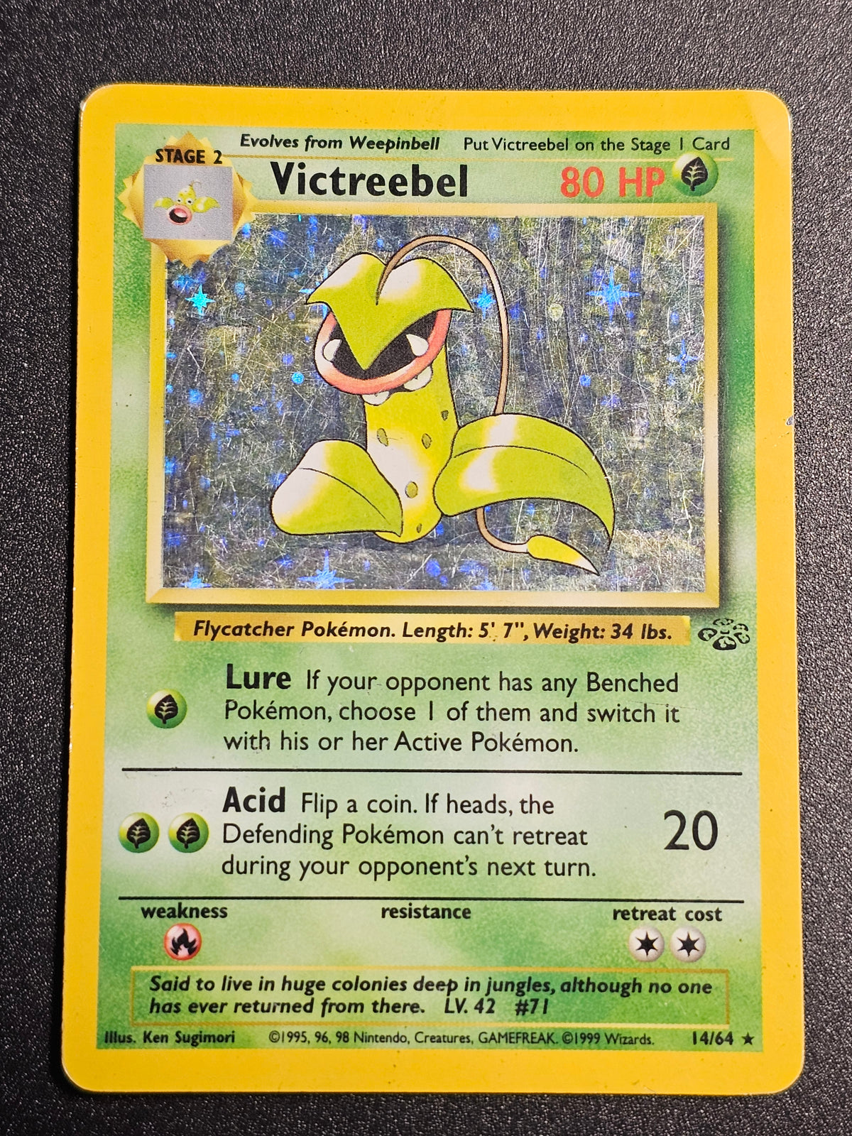 Pokemon TCG - Victreebel Holo 14/64 Jungle