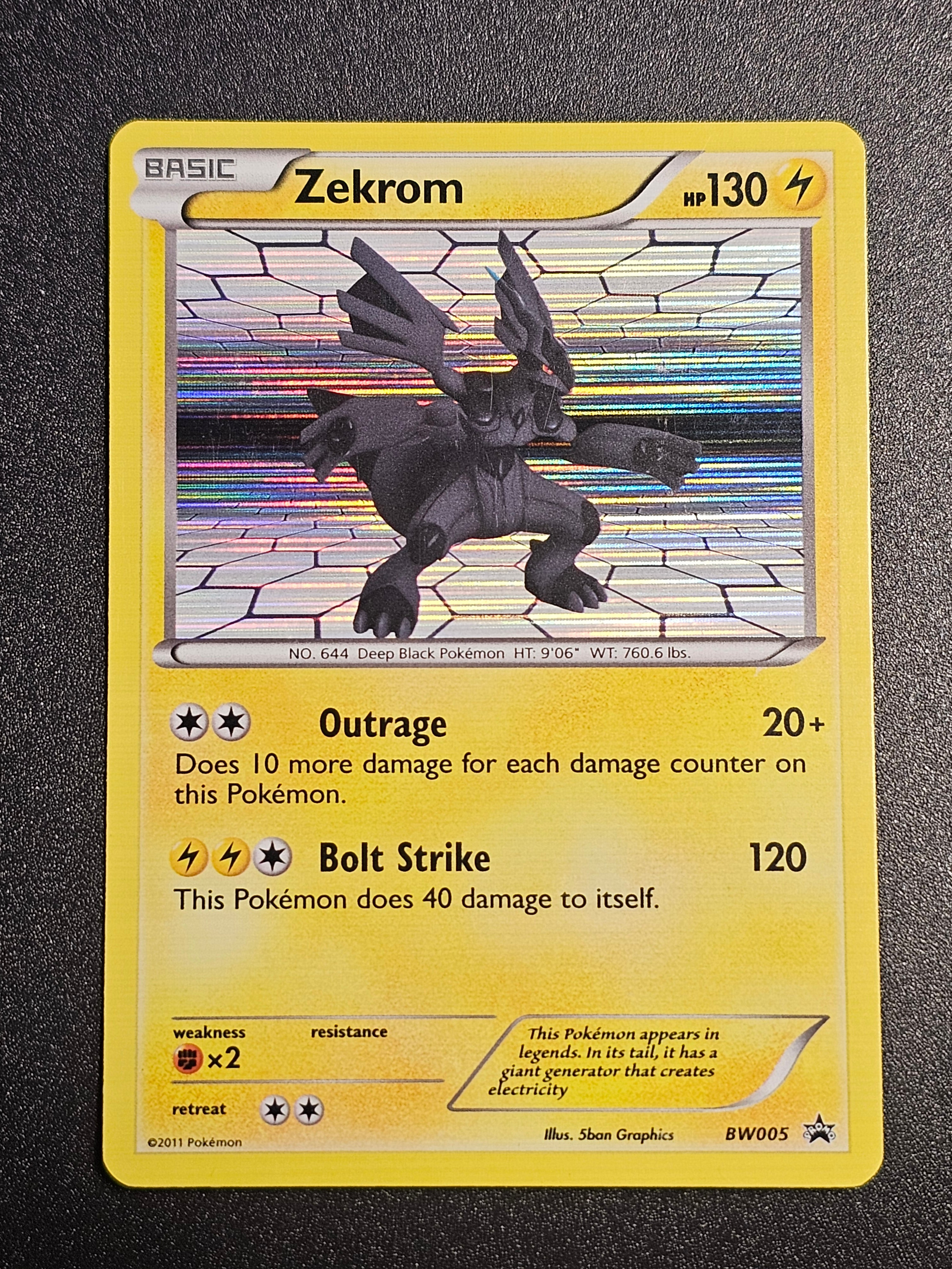 Pokemon TCG - Zekrom Holo BW005 Promo