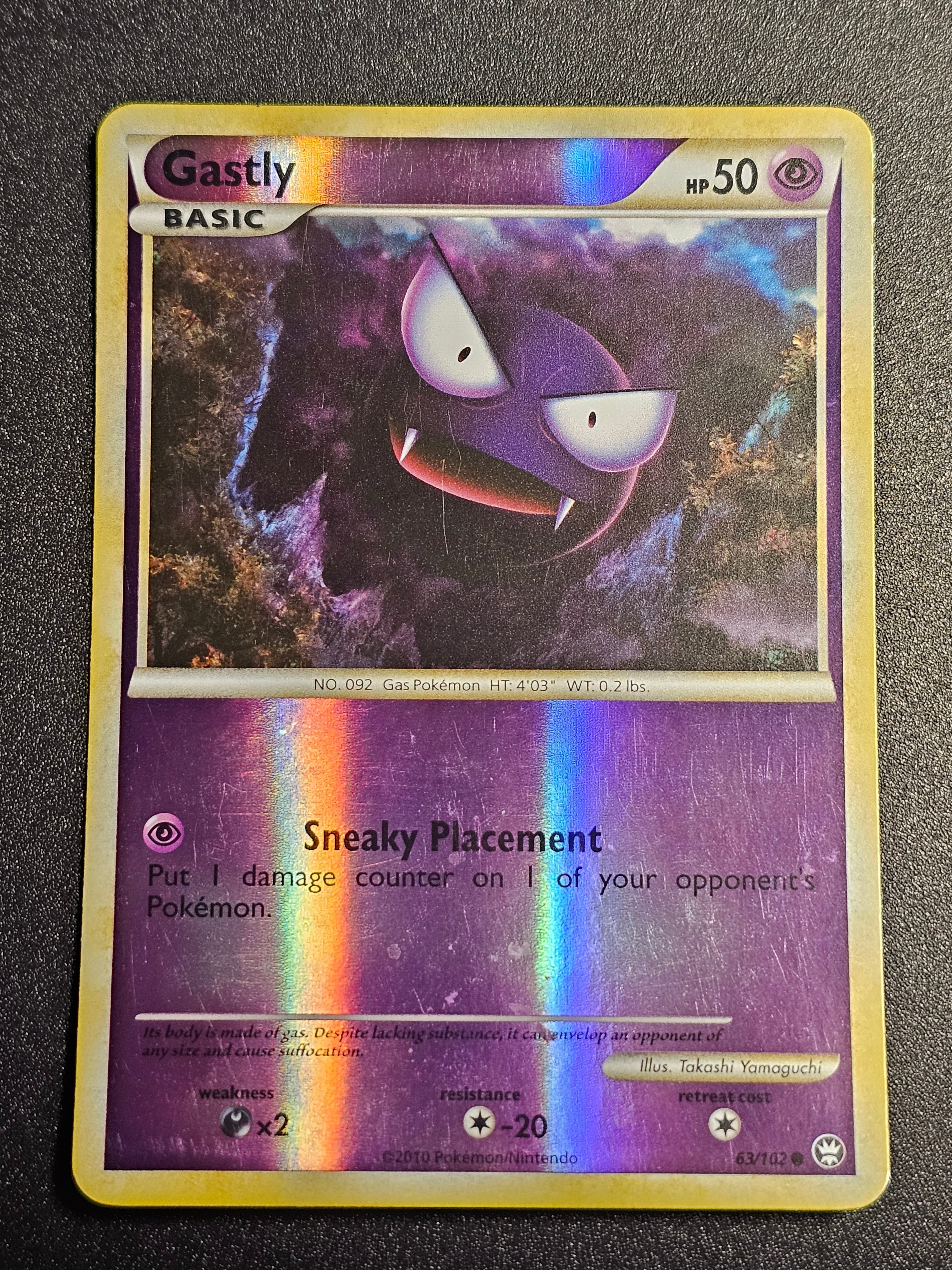 Pokemon TCG - Gastly 63/102 Reverse Holo Triumphant