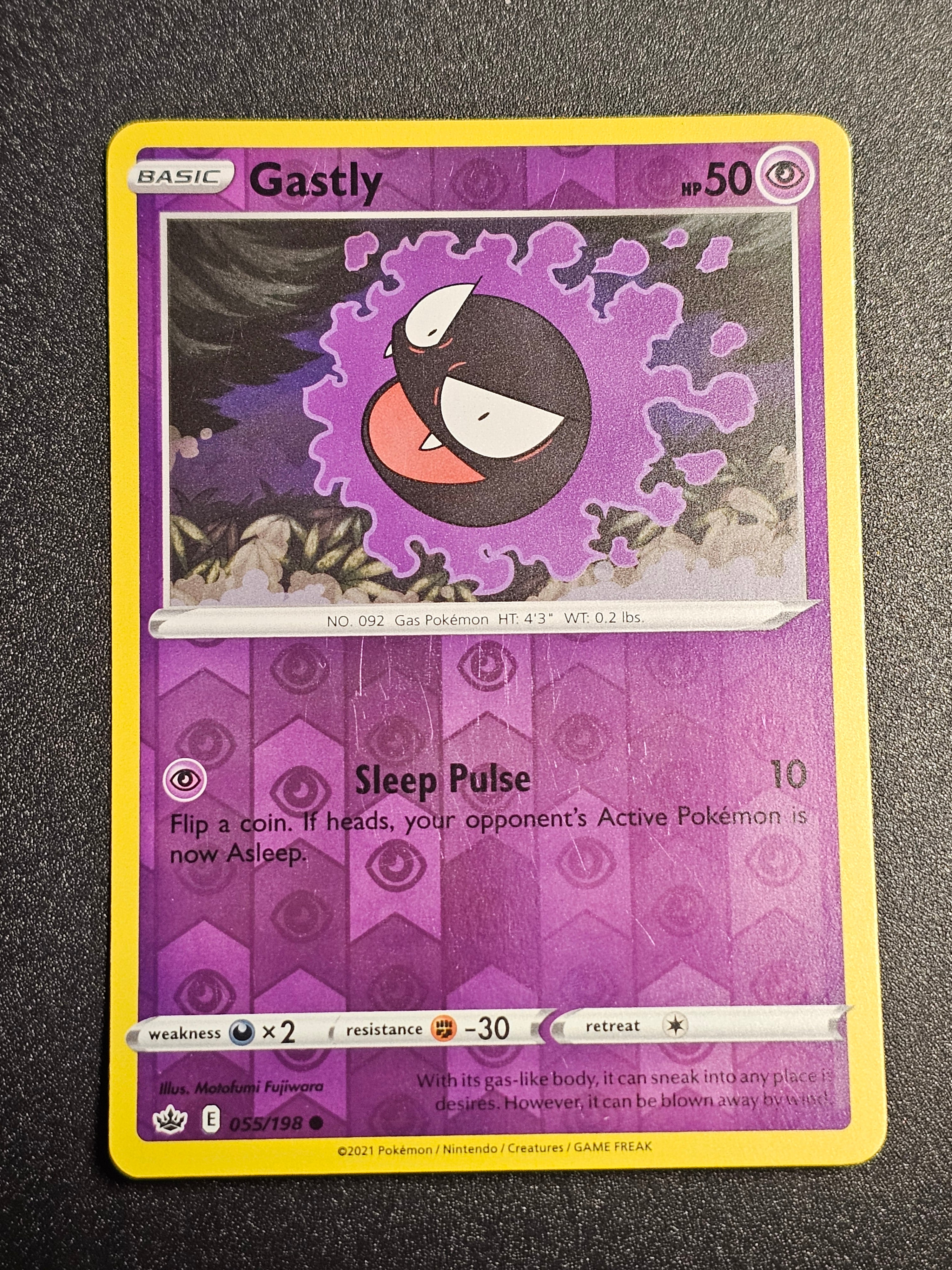 Pokemon TCG - Gastly 055/198 Reverse Holo Chilling Reign