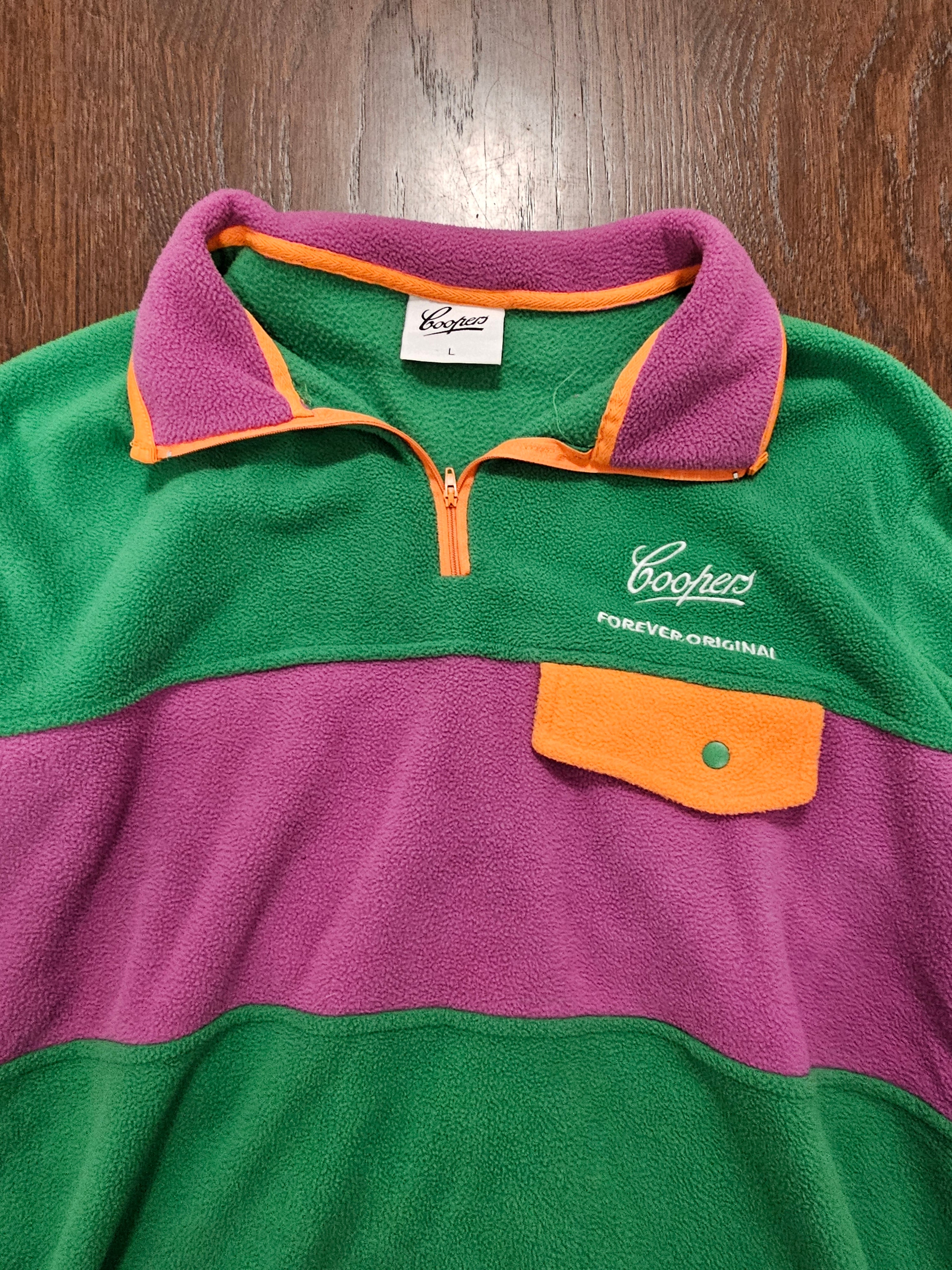 Coopers Brewery Vintage Retro Long Sleeve Fleece Jumper Large