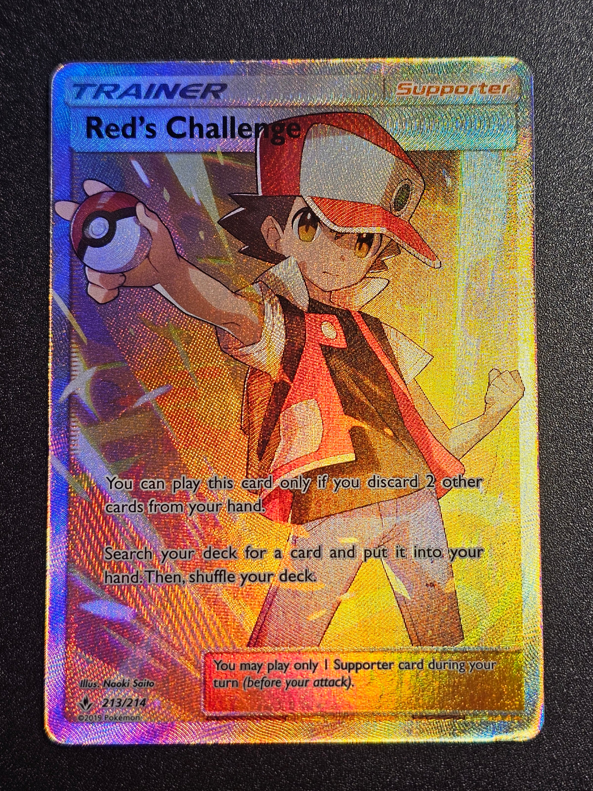 Pokemon TCG - Red's Challenge 213/214 Unbroken Bonds