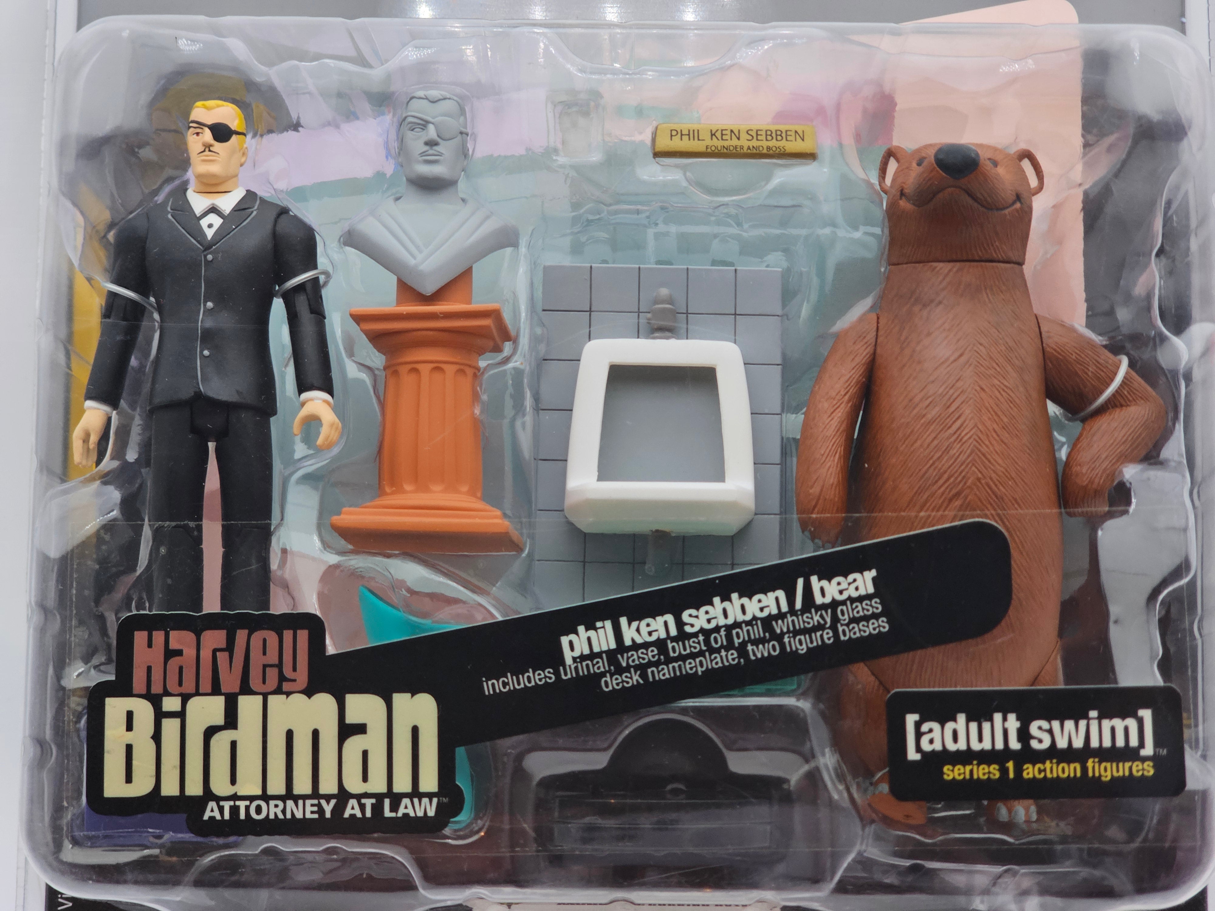 Adult Swim Palisades Series 1 Action Figures Harvey Birdman Attorney at Law