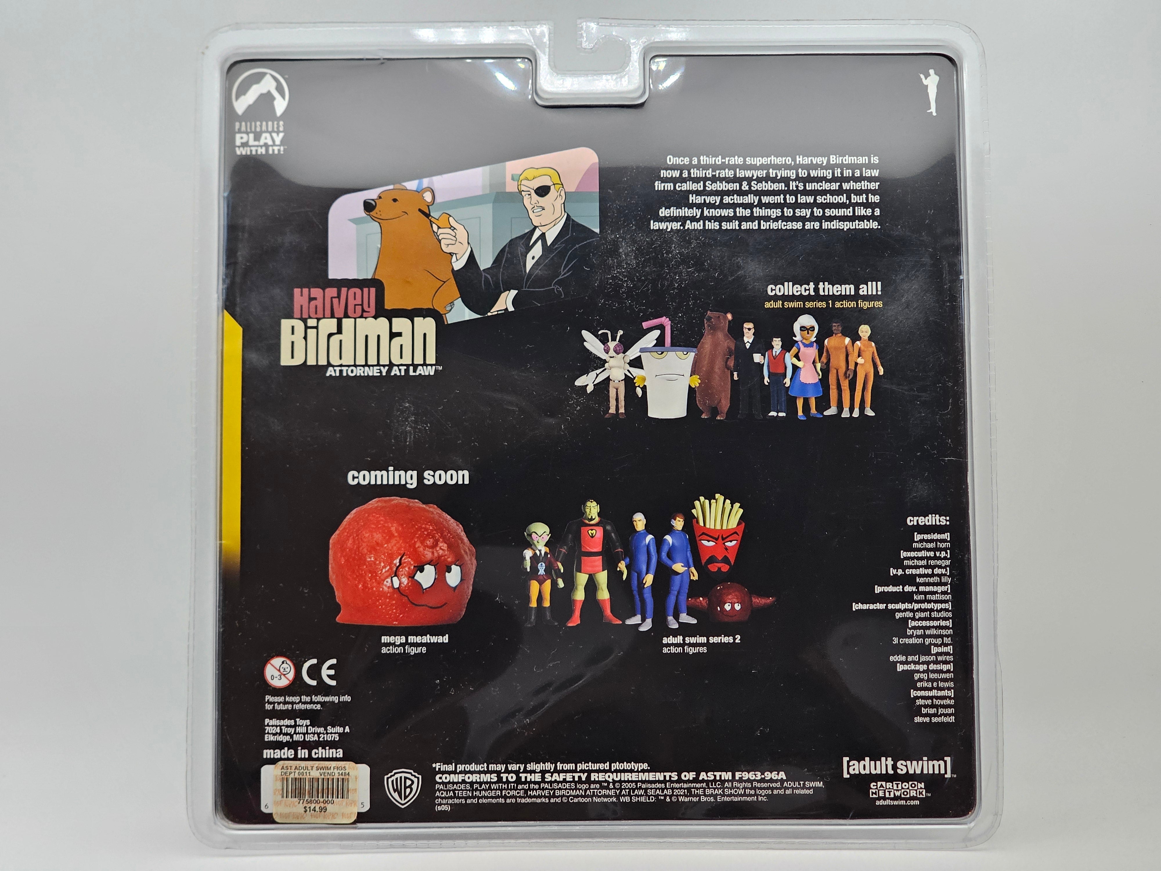 Adult Swim Palisades Series 1 Action Figures Harvey Birdman Attorney at Law