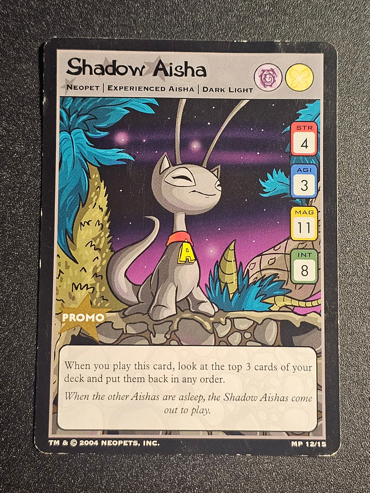 Neopets TCG Shadow Aisha 2004 12/15