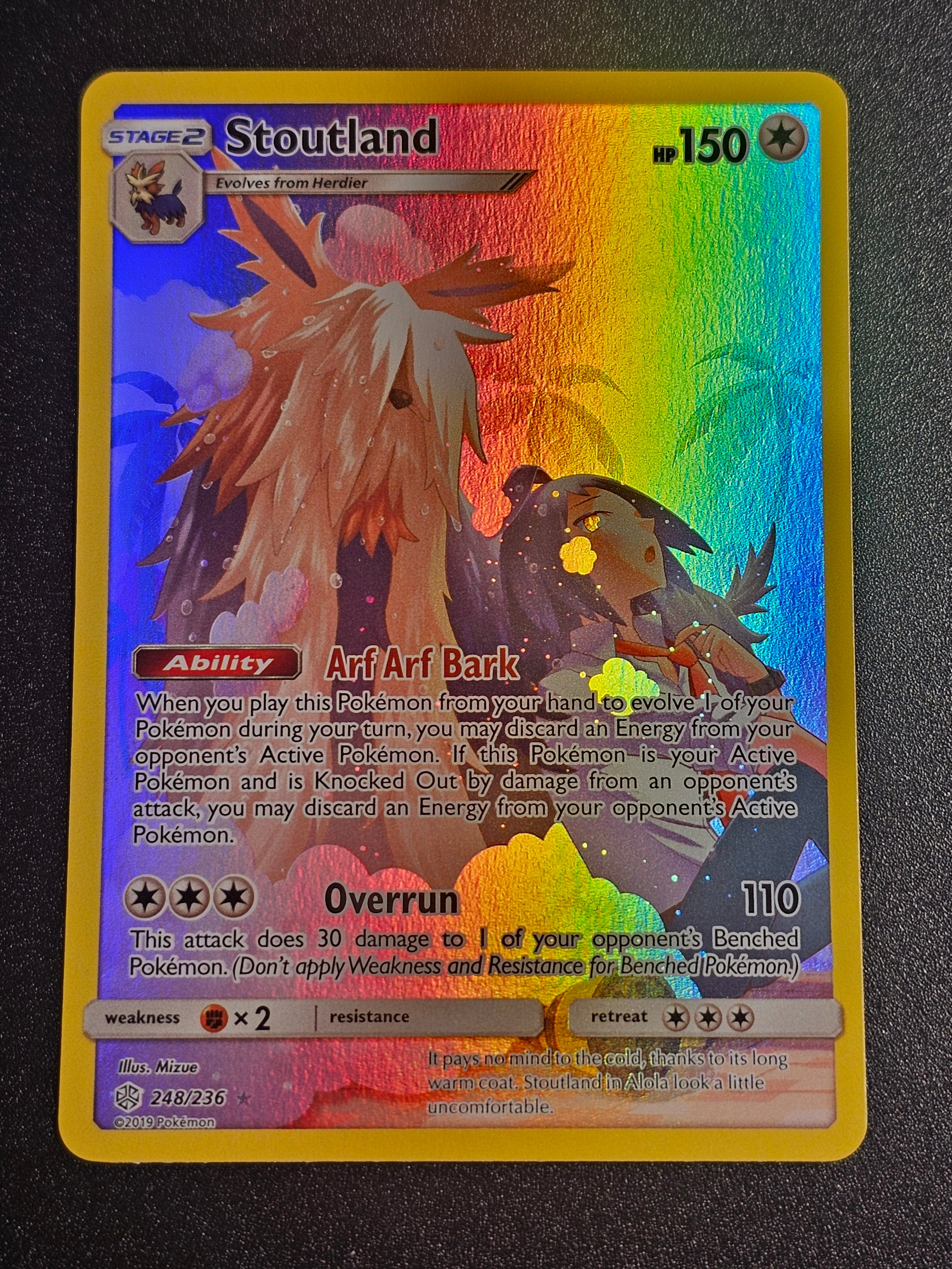 Pokemon TCG - Stoutland 248/236 Cosmic Eclipse