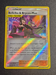 Pokemon TCG - Bellelba & Brycen-Man Reverse Holo 186/236 Cosmic Eclipse