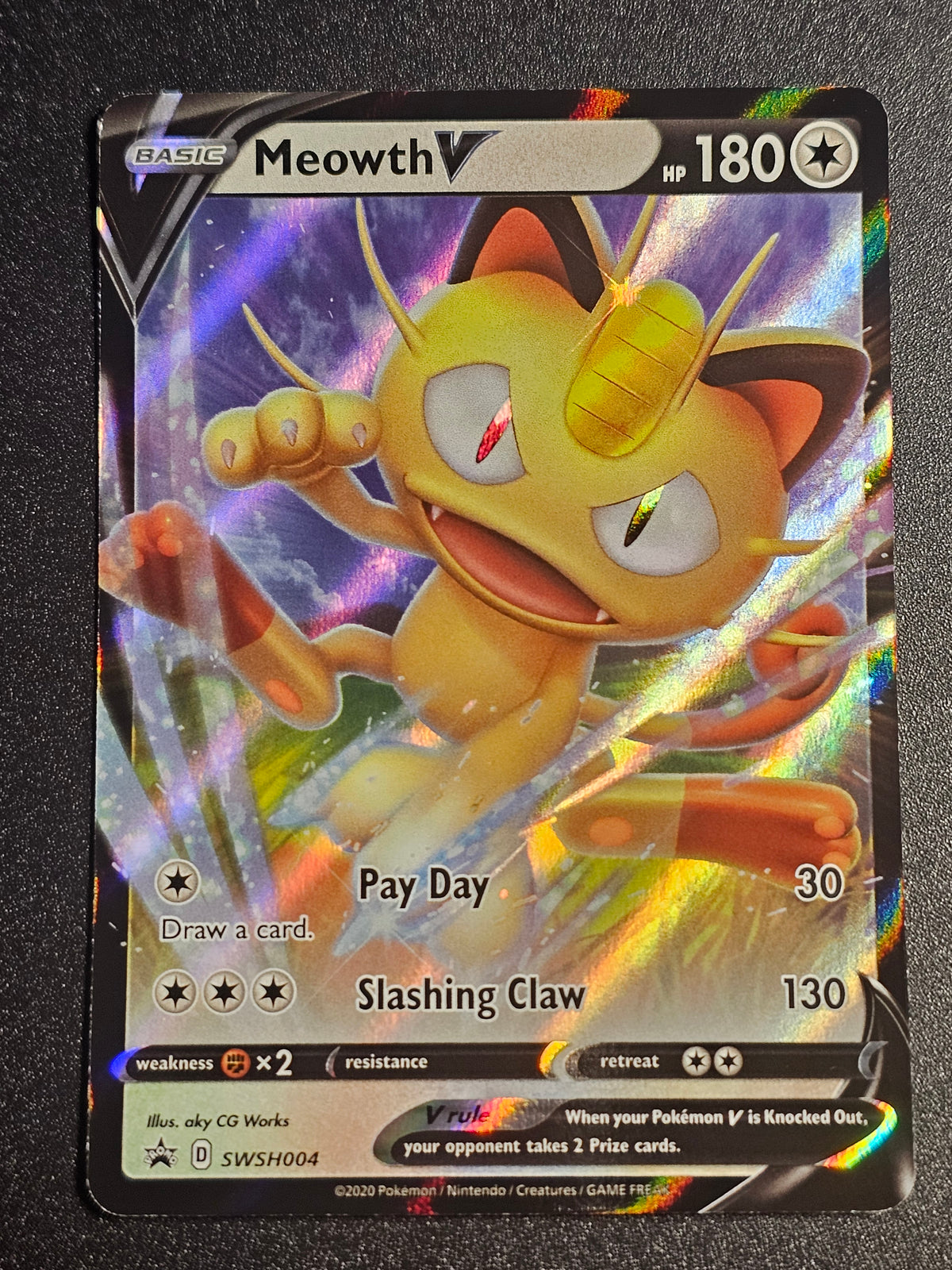 Pokemon TCG - Meowth V SWSH004 Promo