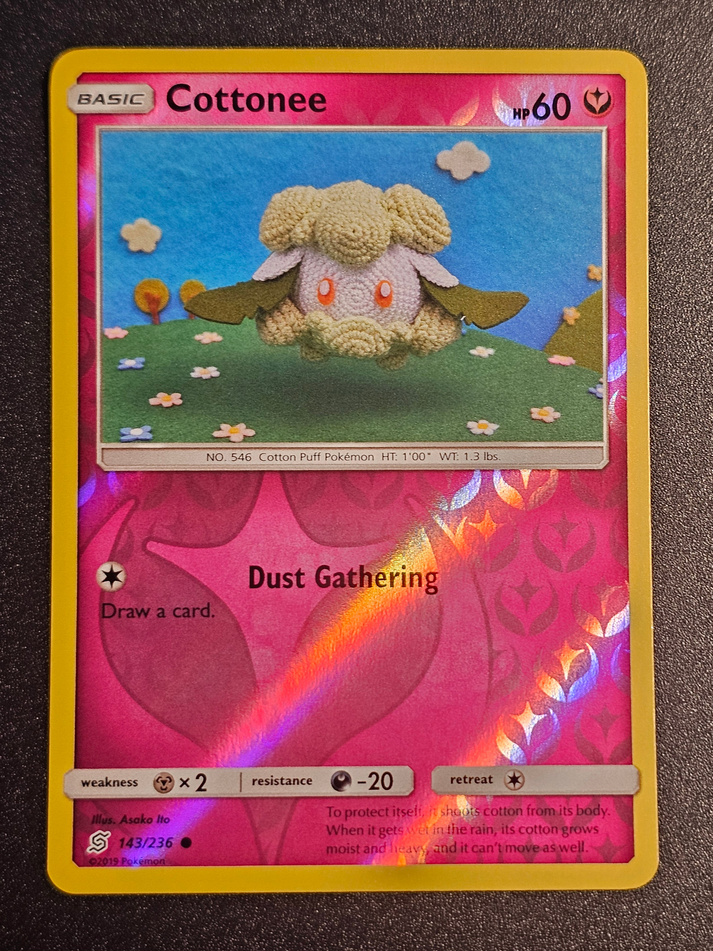 Pokemon TCG - Cottonee 143/236 Reverse Holo Unified Minds