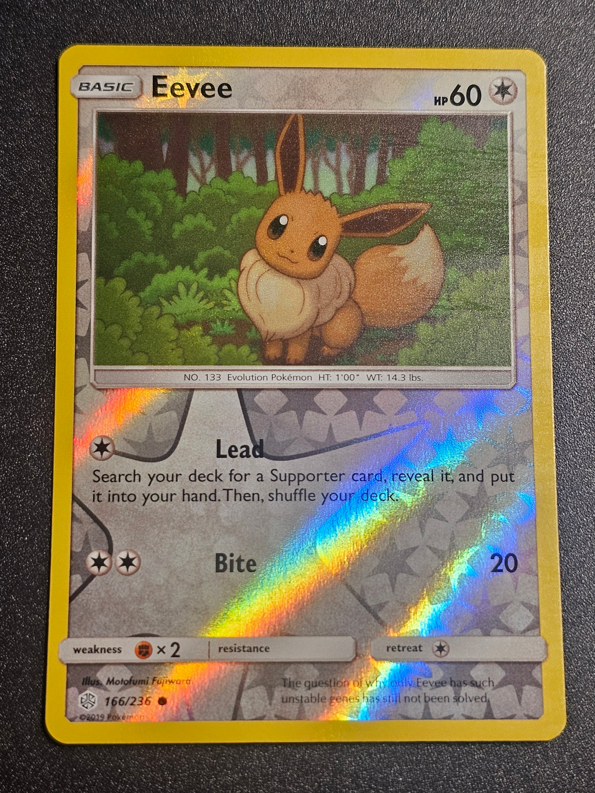 Pokemon TCG - Eevee 166/236 Reverse Holo Cosmic Eclipse