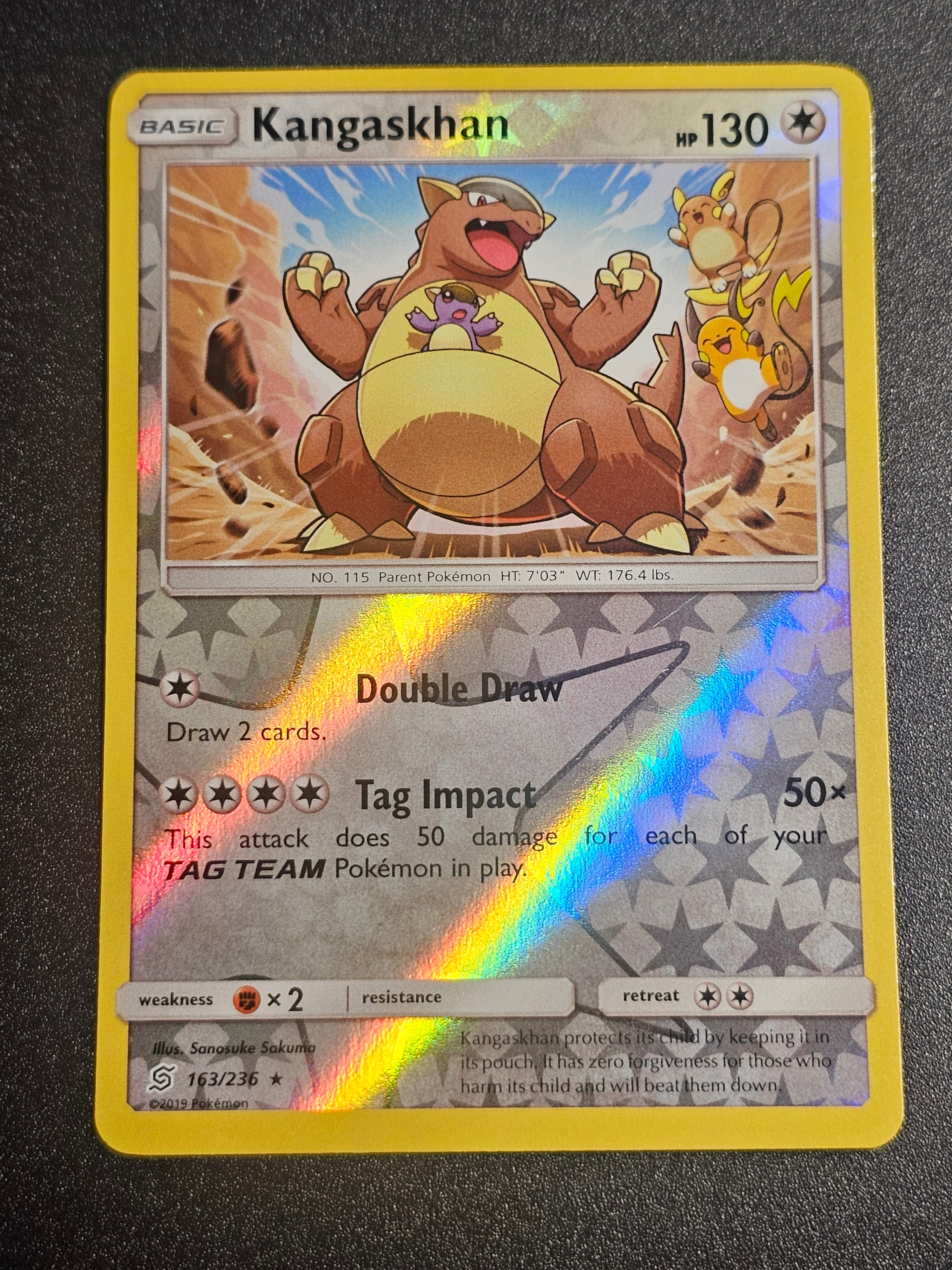 Pokemon TCG - Kangaskhan 163/236 Reverse Holo Unified Minds