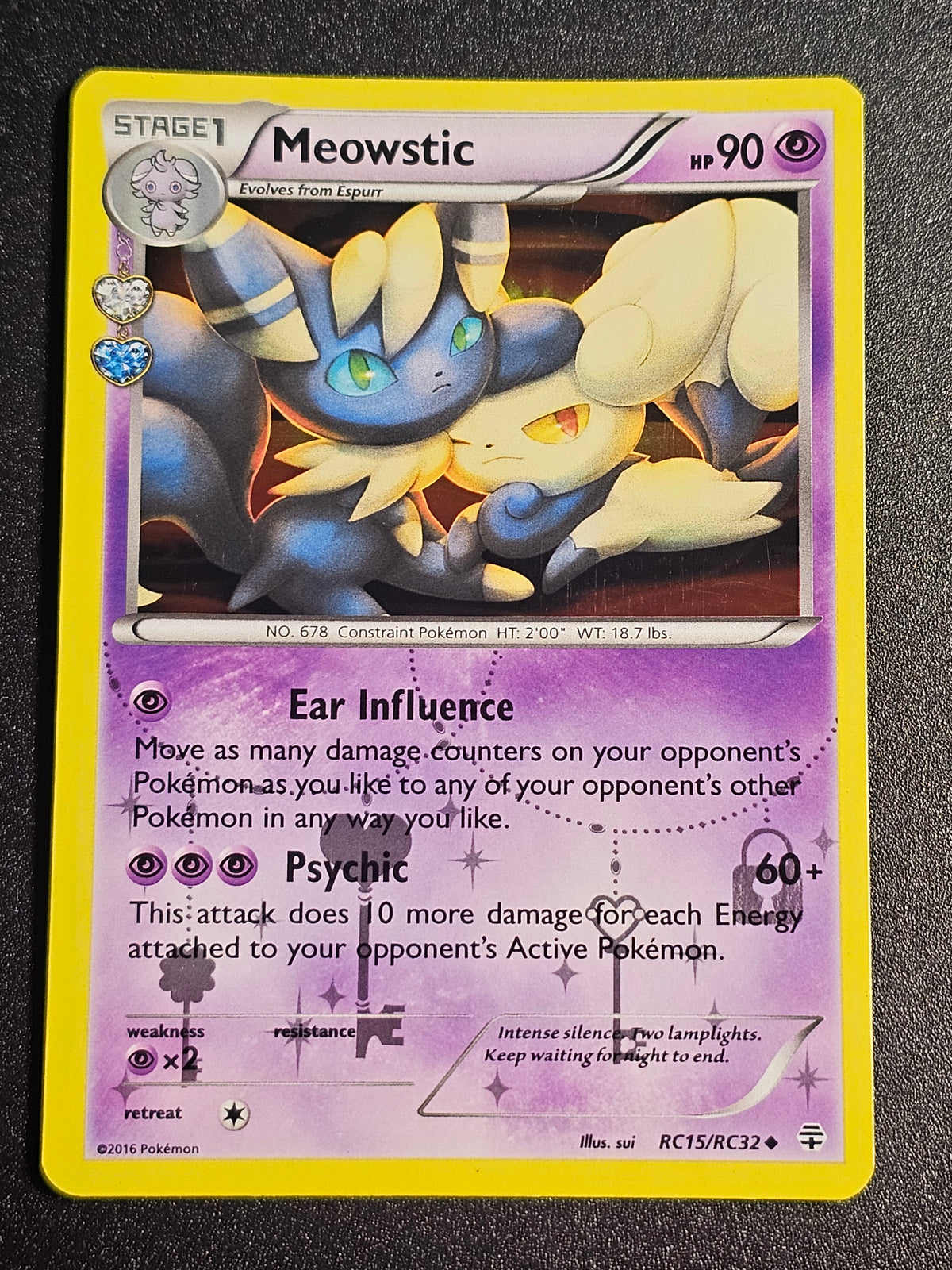 Pokemon TCG - Meowstic RC15/RC32 Radiant Collection