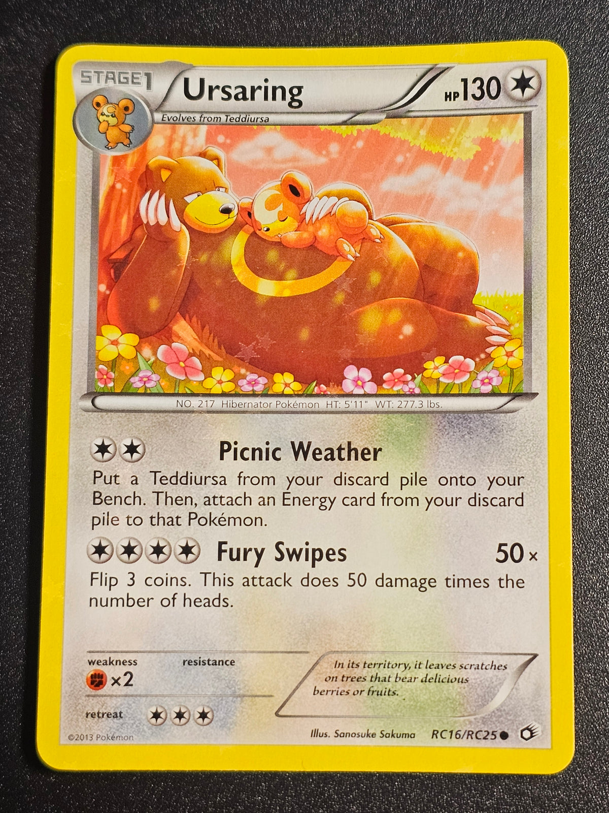 Pokemon TCG - Ursaring RC16/RC25 Radiant Collection