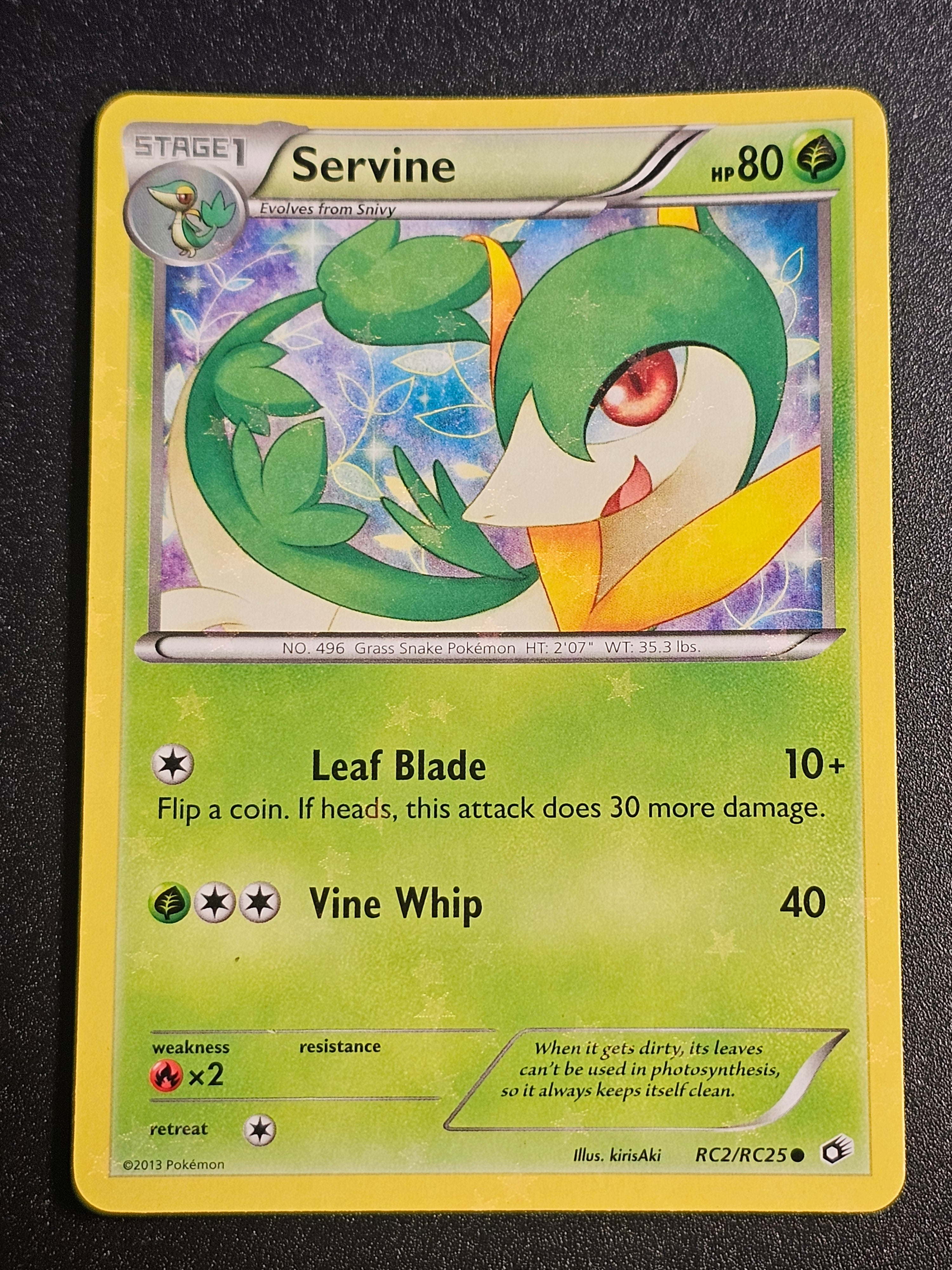 Pokemon TCG - Servine RC2/RC25 Radiant Collection