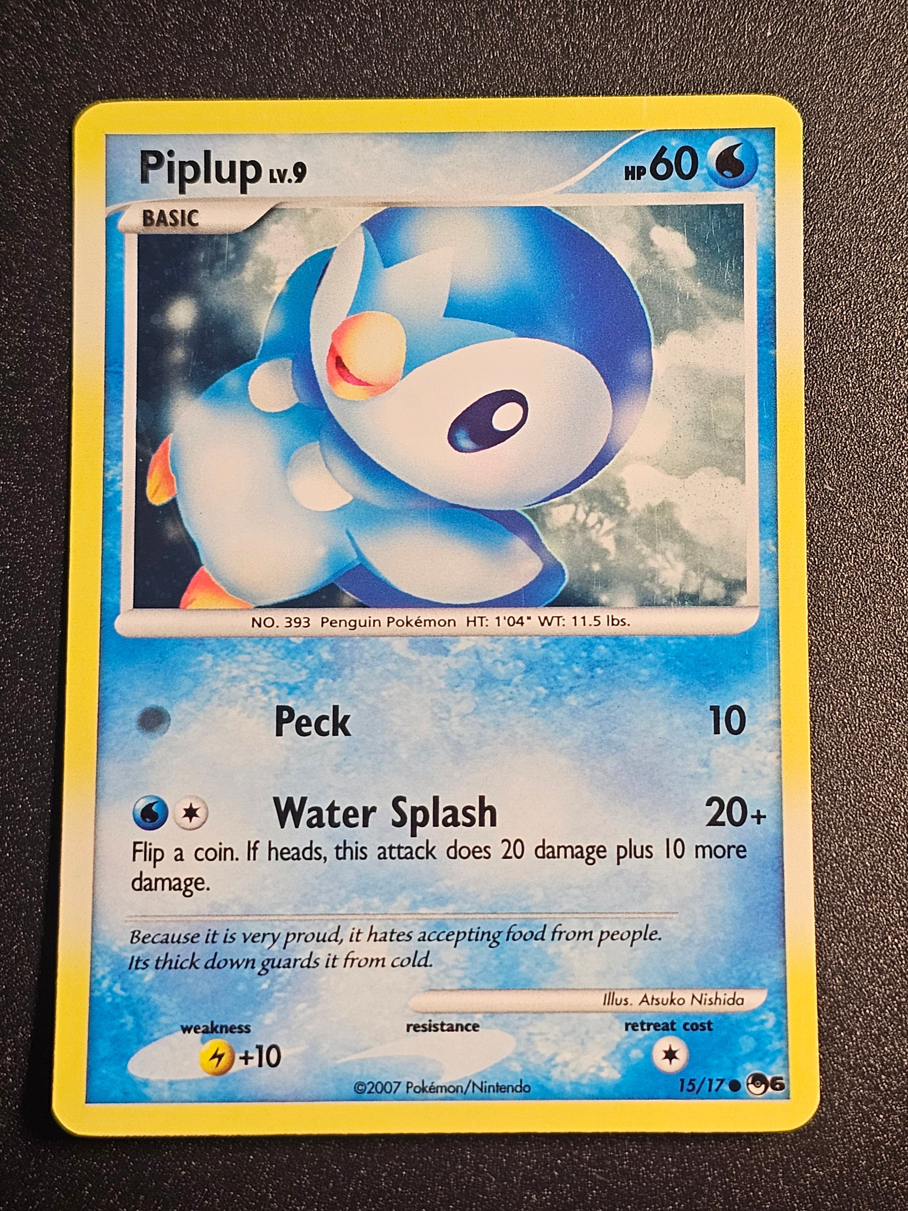 Pokemon TCG - Piplup 15/17 Pop Promo