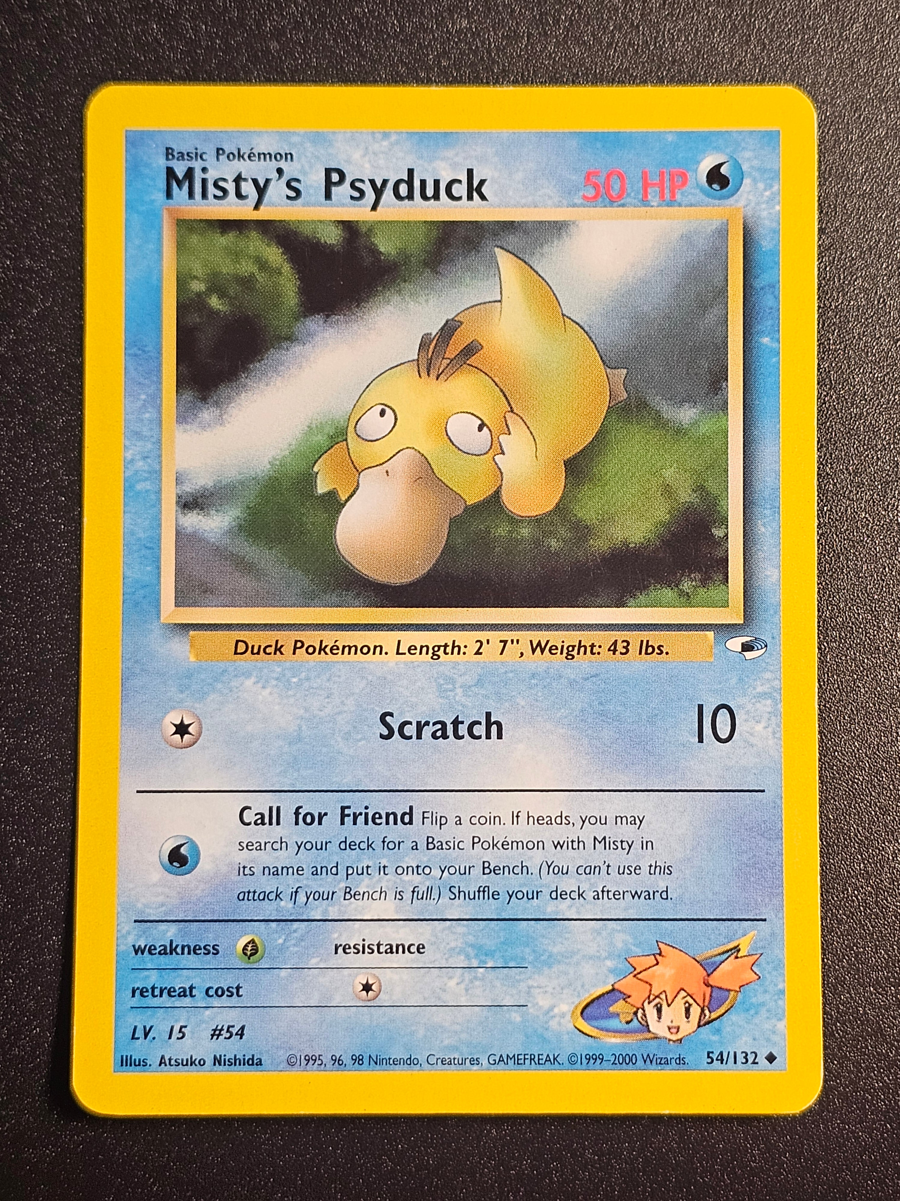Pokemon TCG - Misty's Psyduck 54/132 Gym Heroes