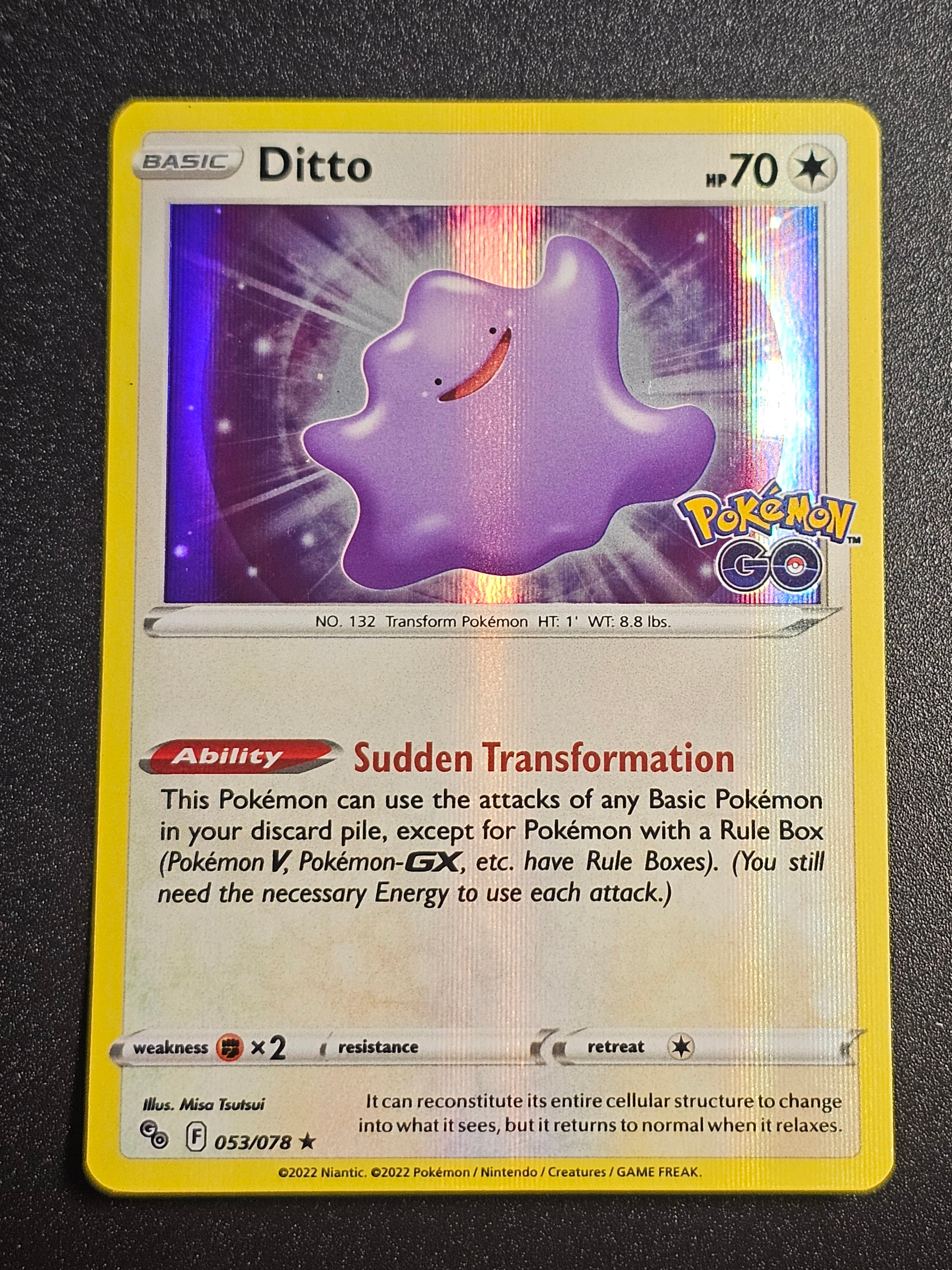 Pokemon TCG - Ditto 053/078 Holo Pokemon Go